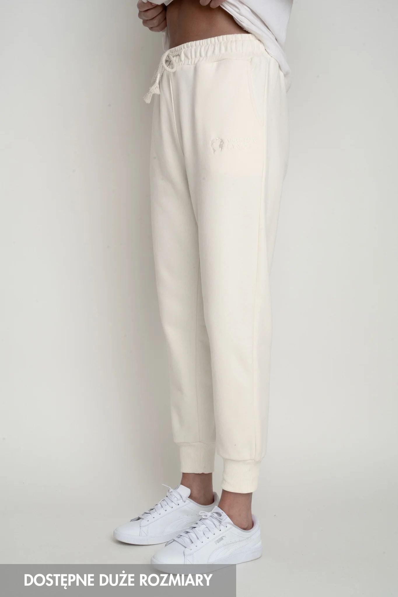 SPODNIE DRESOWE TYPU JOGGER 2nd DROP ECRU- BEGERA