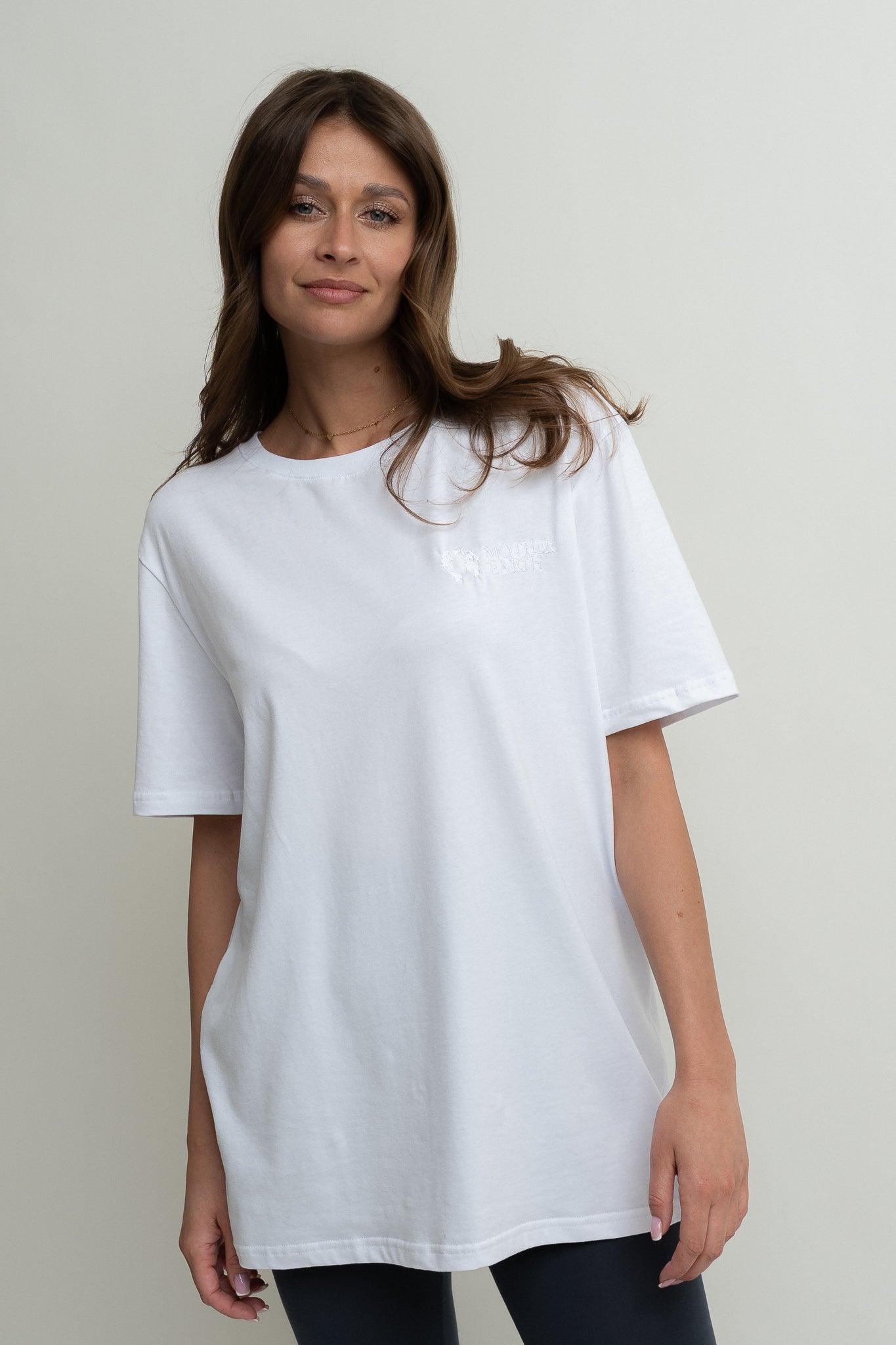 T-SHIRT OVERSIZE BIAŁY- HURON