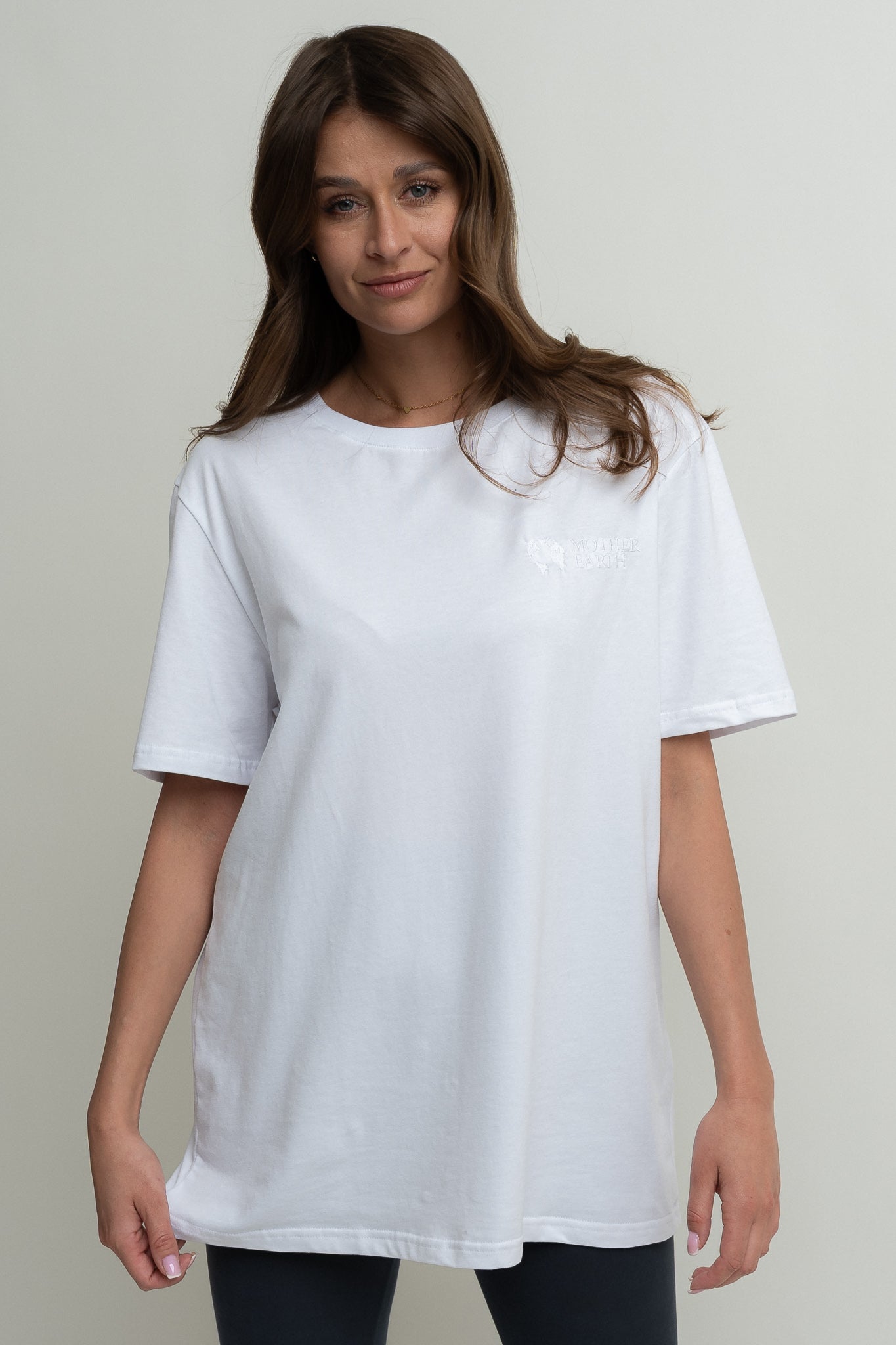 T-SHIRT OVERSIZE BIAŁY- HURON