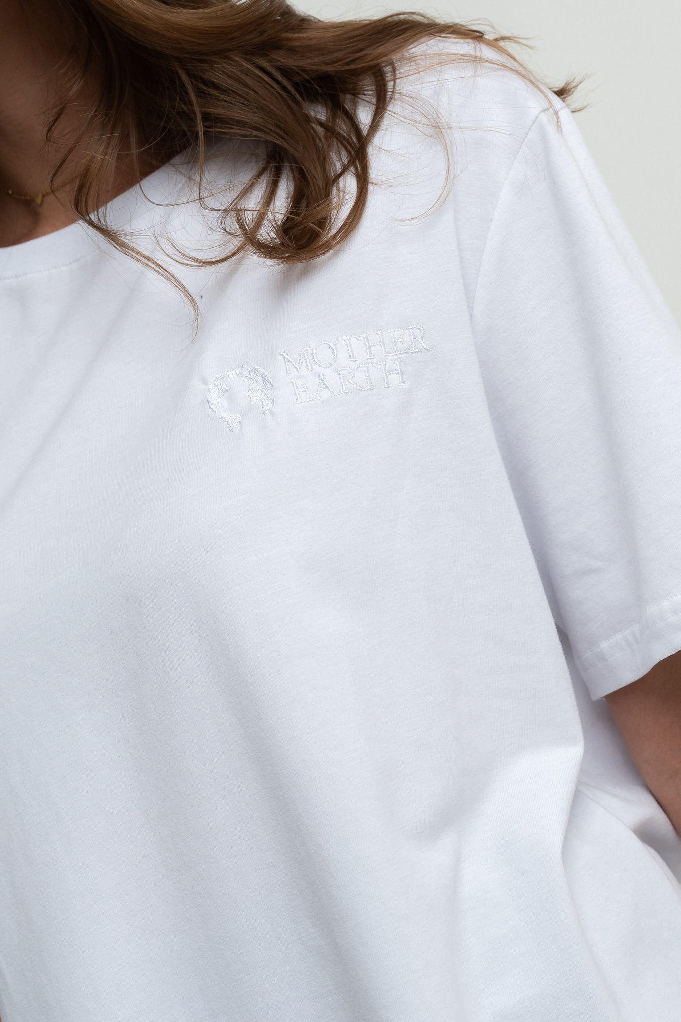 T-SHIRT OVERSIZE BIAŁY- HURON