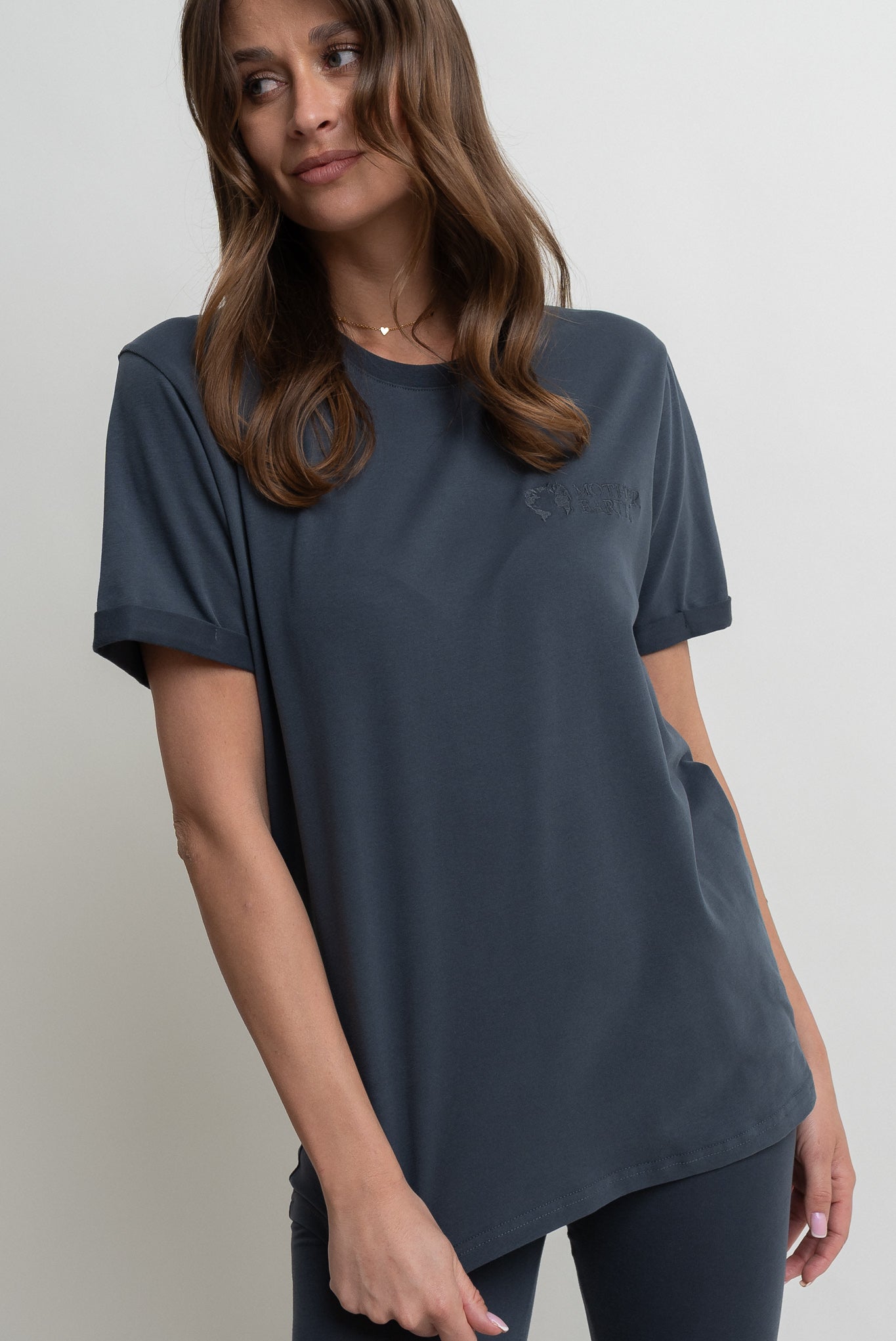 T-SHIRT DAMSKI GRAFITOWY - MORAINE