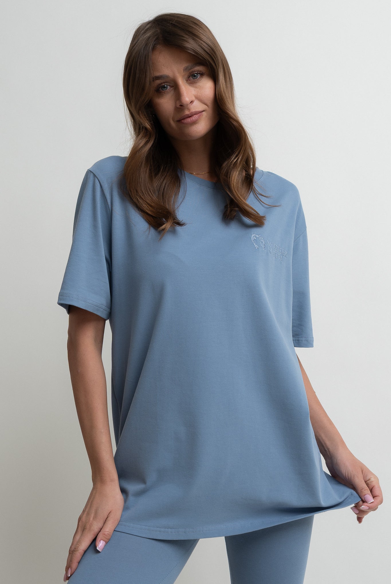 OVERSIZE T-SHIRT DARK BLUE - HURON