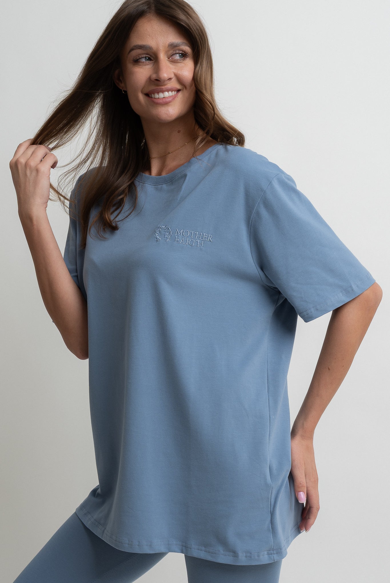 OVERSIZE T-SHIRT DARK BLUE - HURON