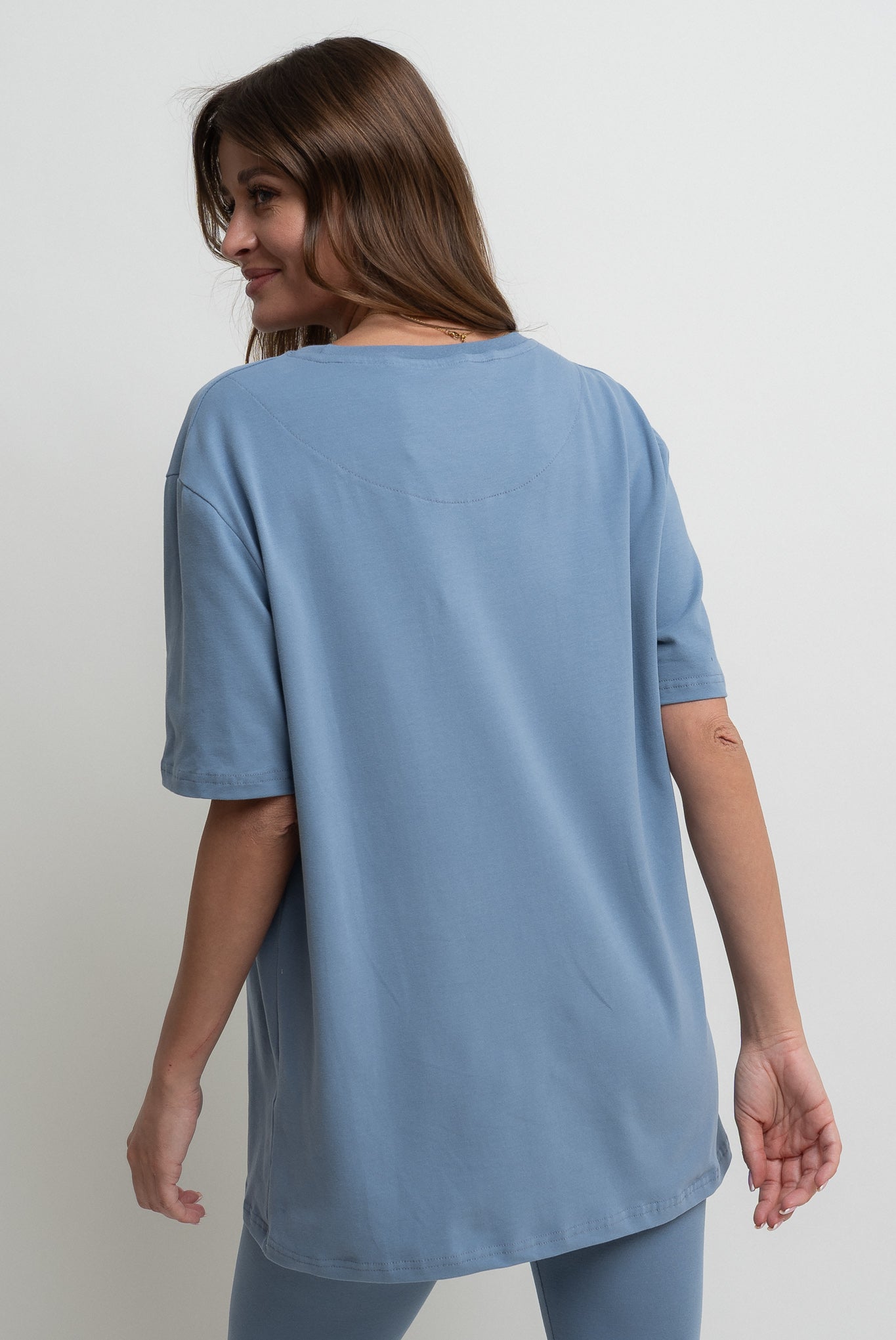 OVERSIZE T-SHIRT DARK BLUE - HURON