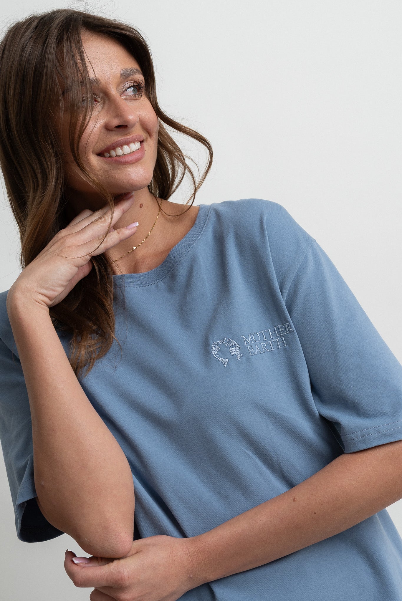 OVERSIZE T-SHIRT DARK BLUE - HURON