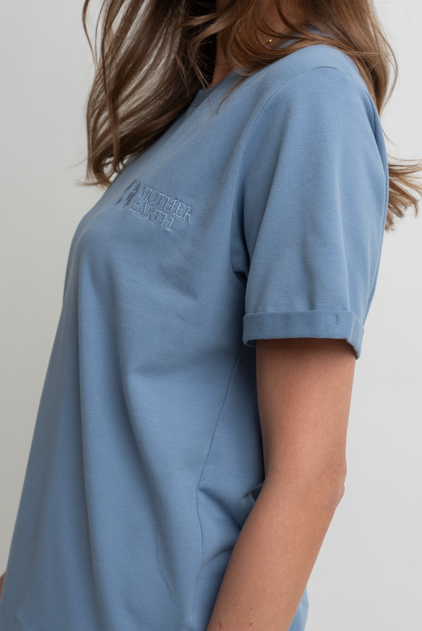 T-SHIRT DAMSKI CIEMNONIEBIESKI- MORAINE