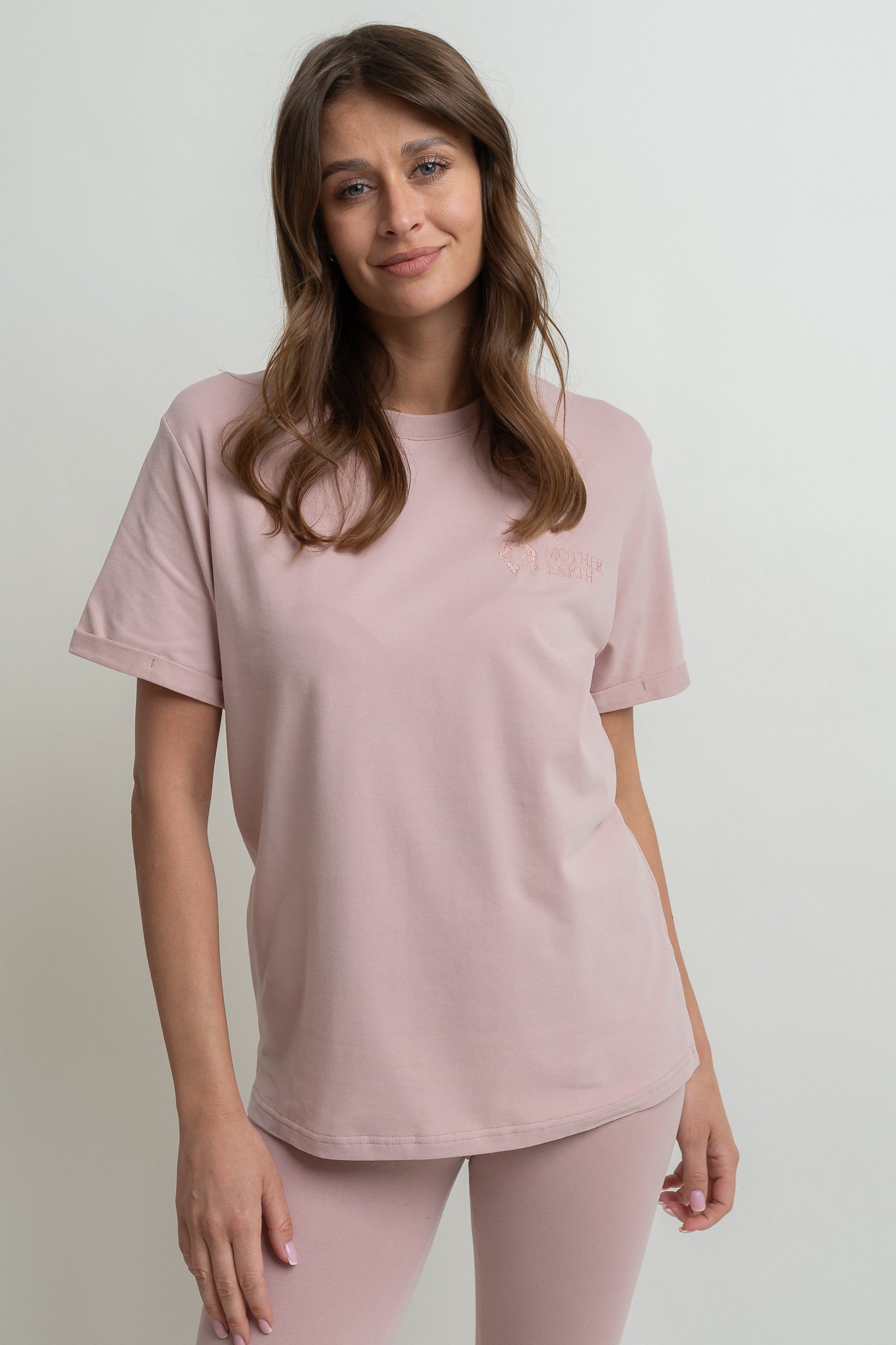 T-SHIRT DAMSKI JASNORÓŻOWY- MORAINE