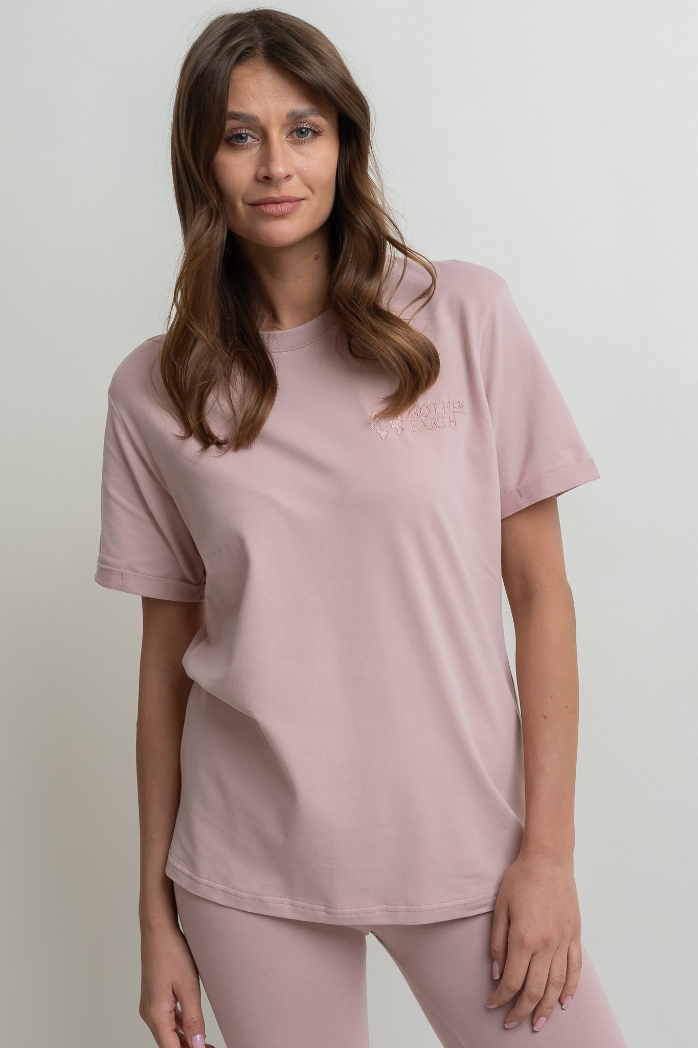 T-SHIRT DAMSKI JASNORÓŻOWY- MORAINE