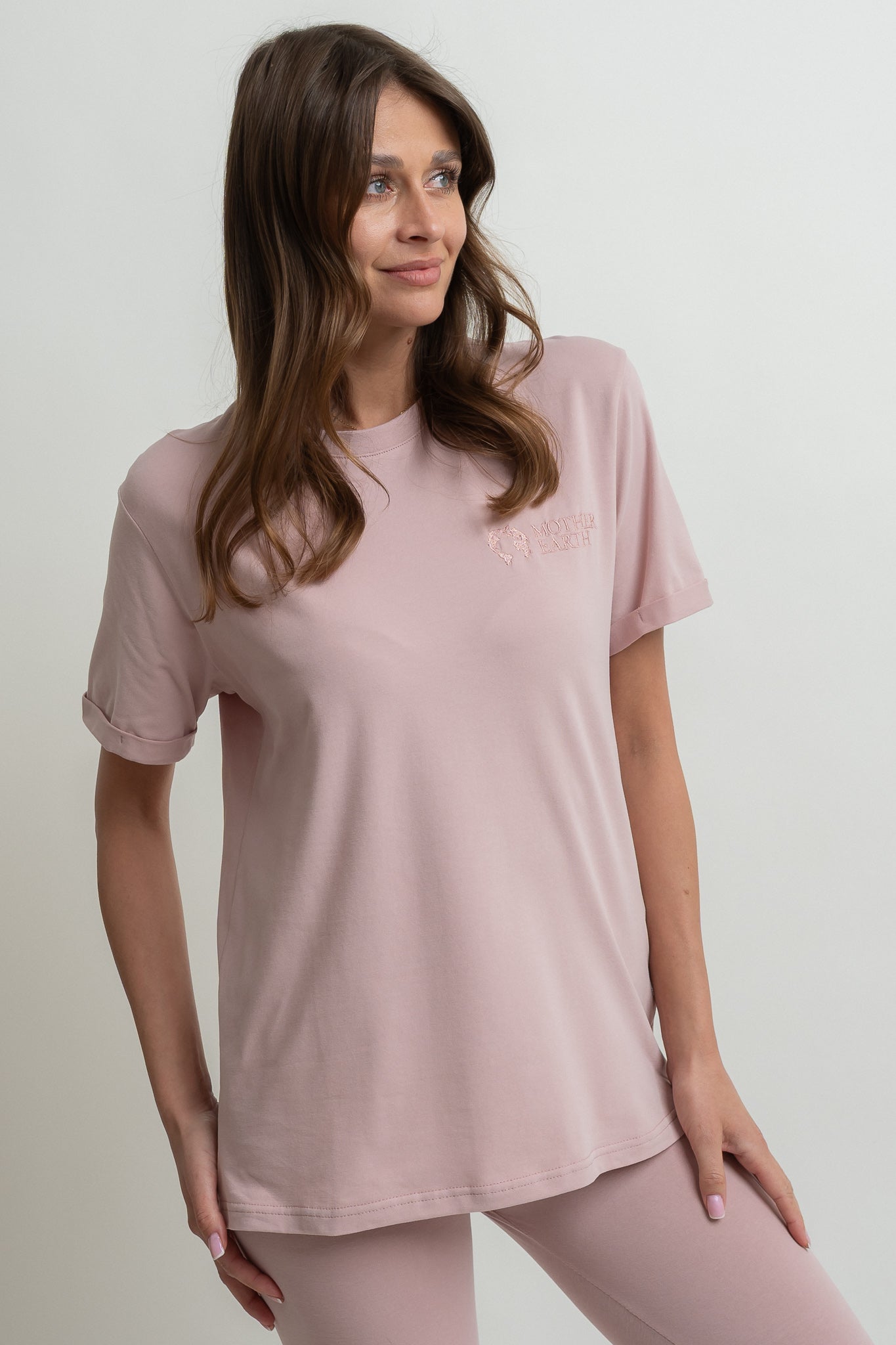 T-SHIRT DAMSKI JASNORÓŻOWY- MORAINE