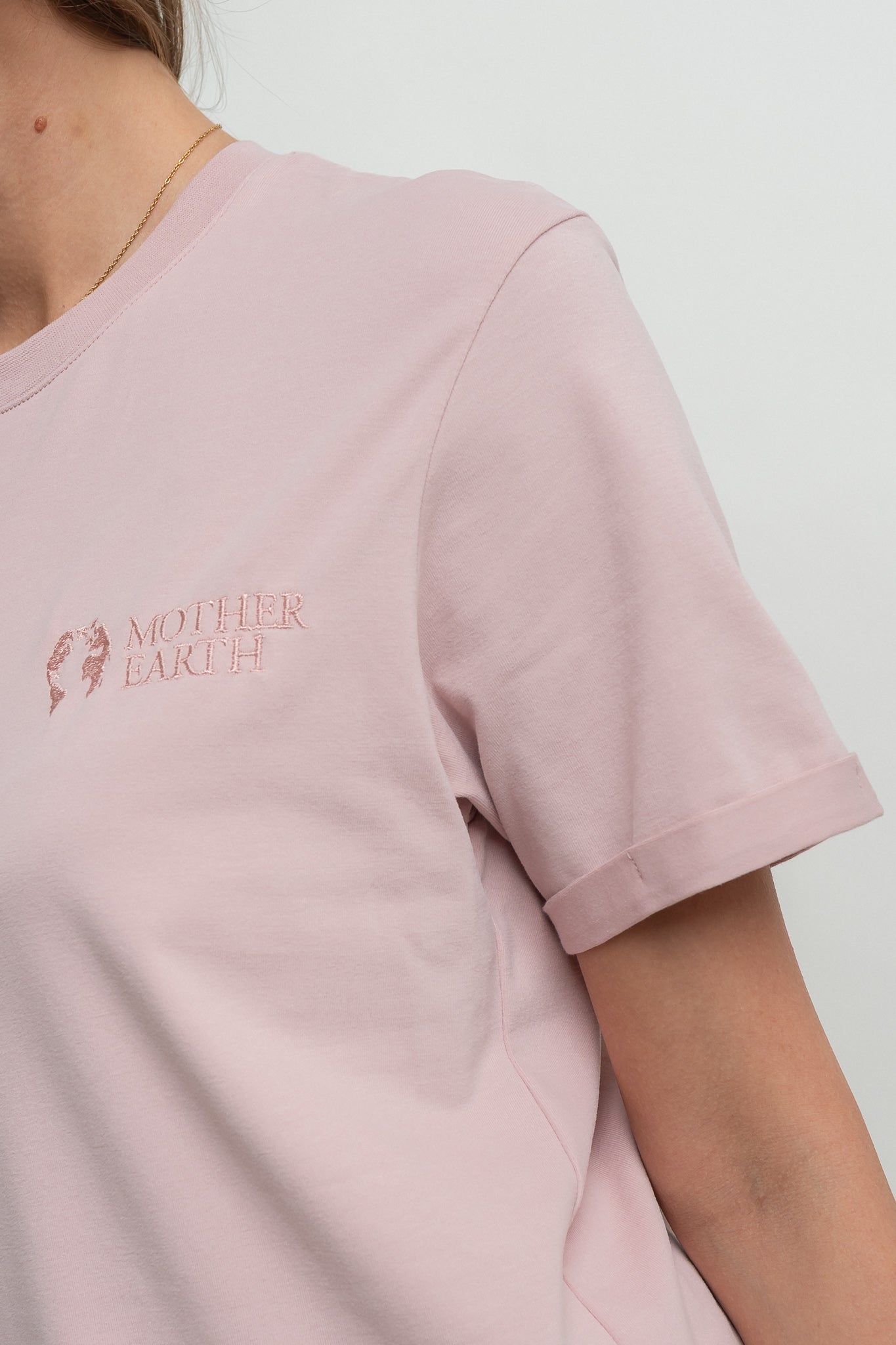 T-SHIRT DAMSKI JASNORÓŻOWY- MORAINE