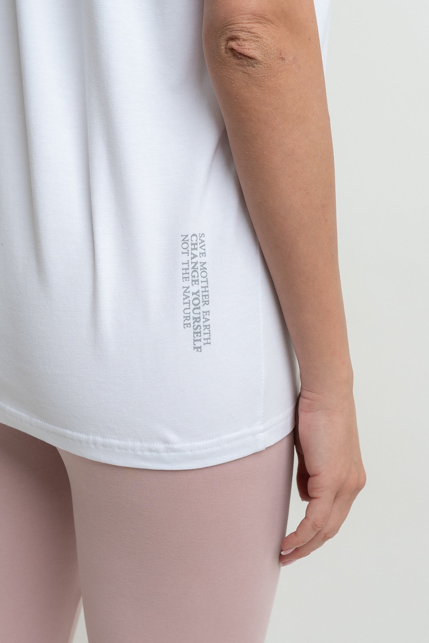 T-SHIRT DAMSKI BIAŁY- MORAINE