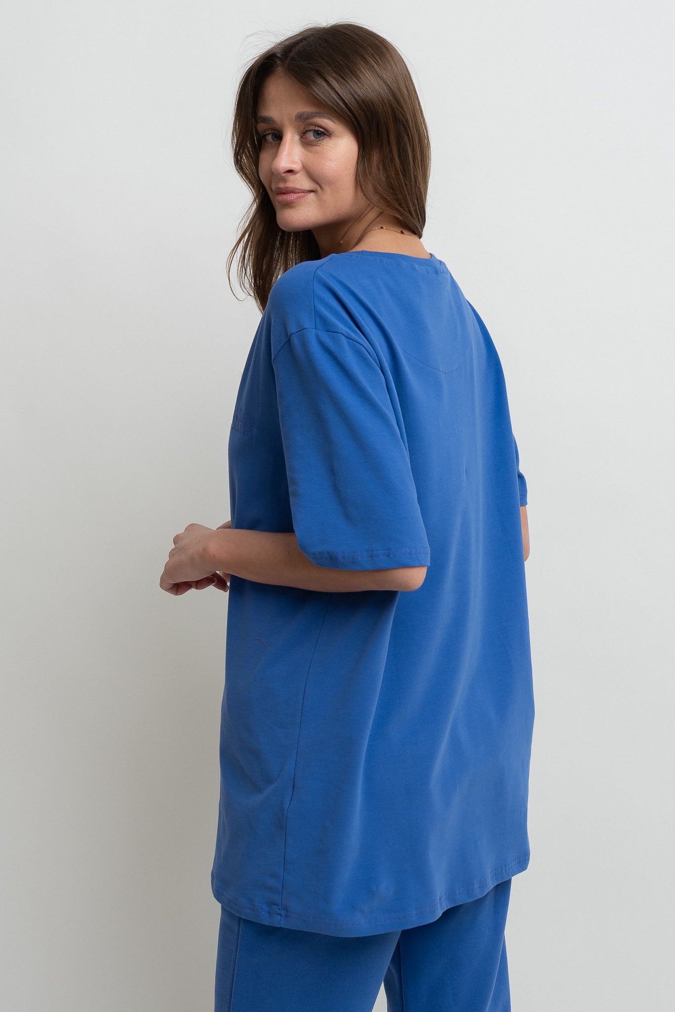 T-SHIRT OVERSIZE CHABROWY- HURON