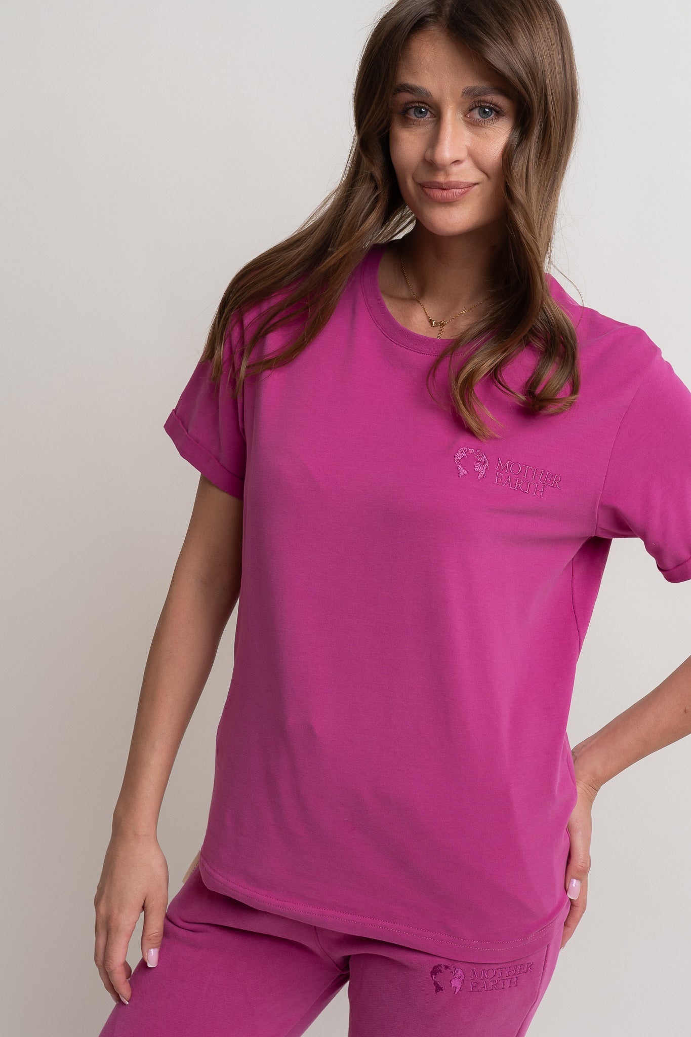 T-SHIRT DAMSKI RÓŻOWY- MORAINE