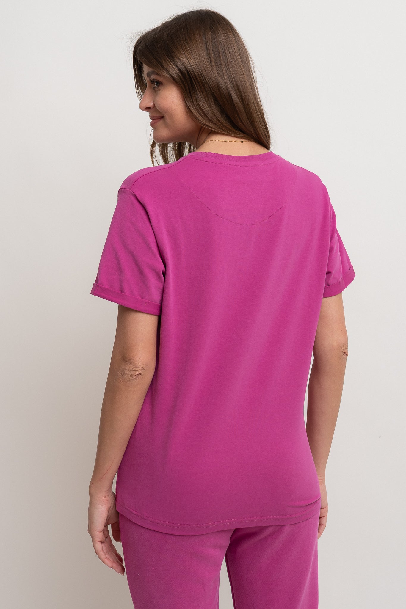 T-SHIRT DAMSKI RÓŻOWY- MORAINE