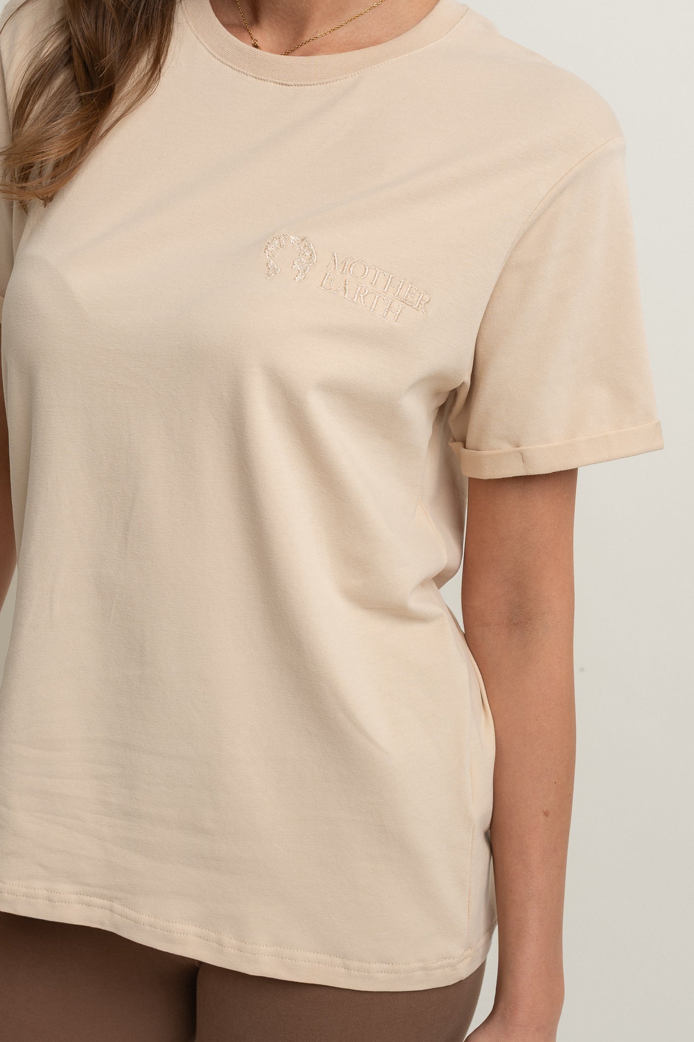 T-SHIRT DAMSKI BEŻOWY- MORAINE