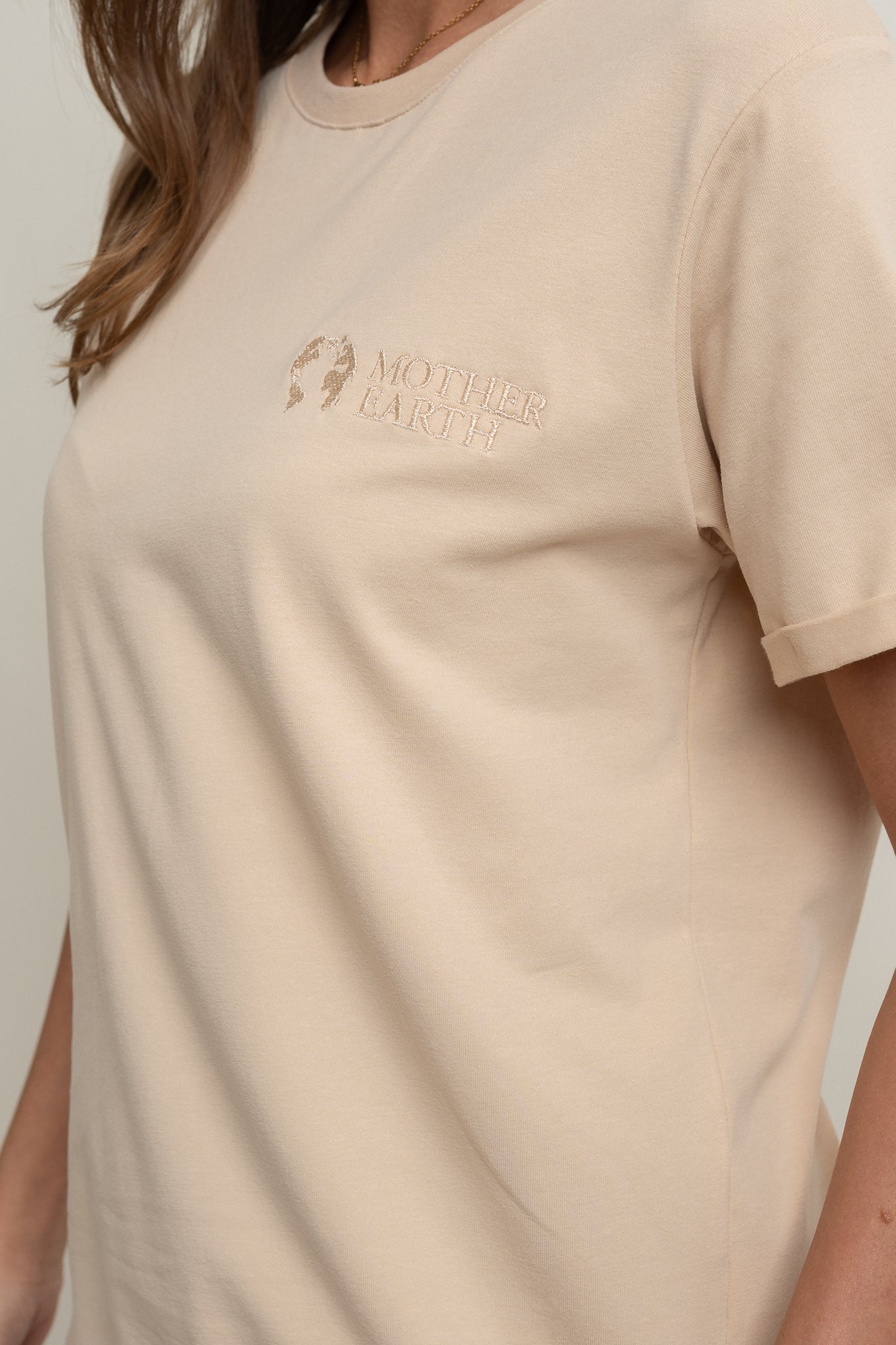 T-SHIRT DAMSKI BEŻOWY- MORAINE