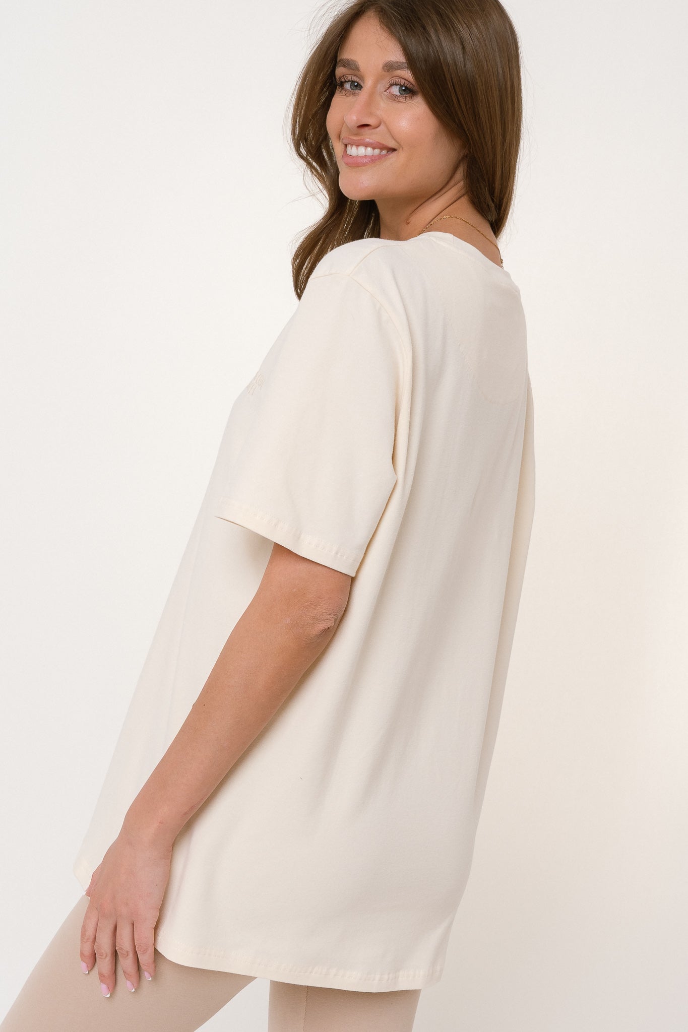 T-SHIRT OVERSIZE ECRU- HURON