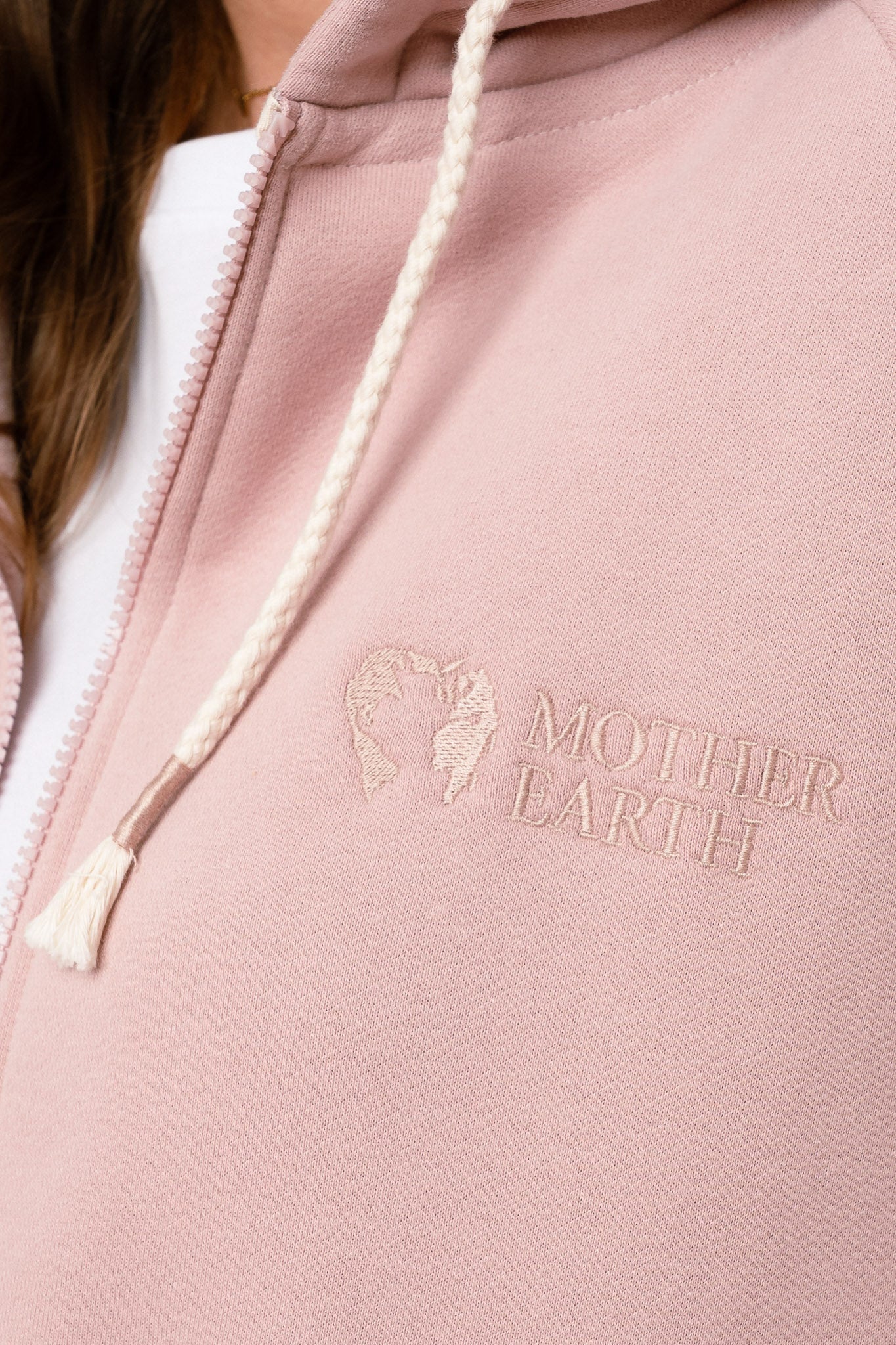 BLUZA Z KAPTUREM OVERSIZE 2nd DROP JASNORÓŻOWA - ESMERALDA