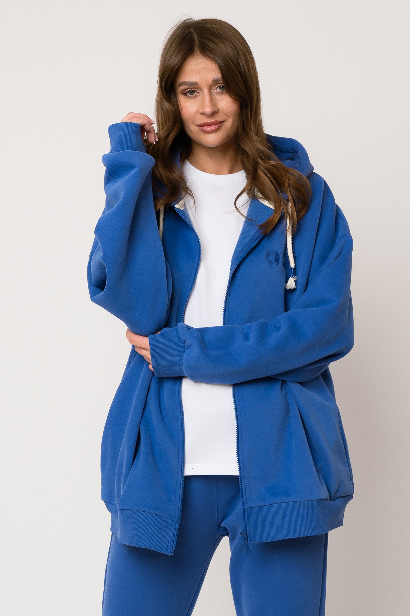 BLUZA Z KAPTUREM ROZPINANA CHABROWA - NIKO
