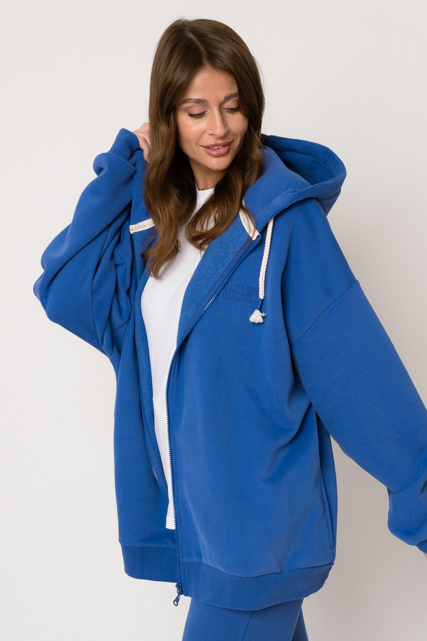 BLUZA Z KAPTUREM ROZPINANA CHABROWA - NIKO