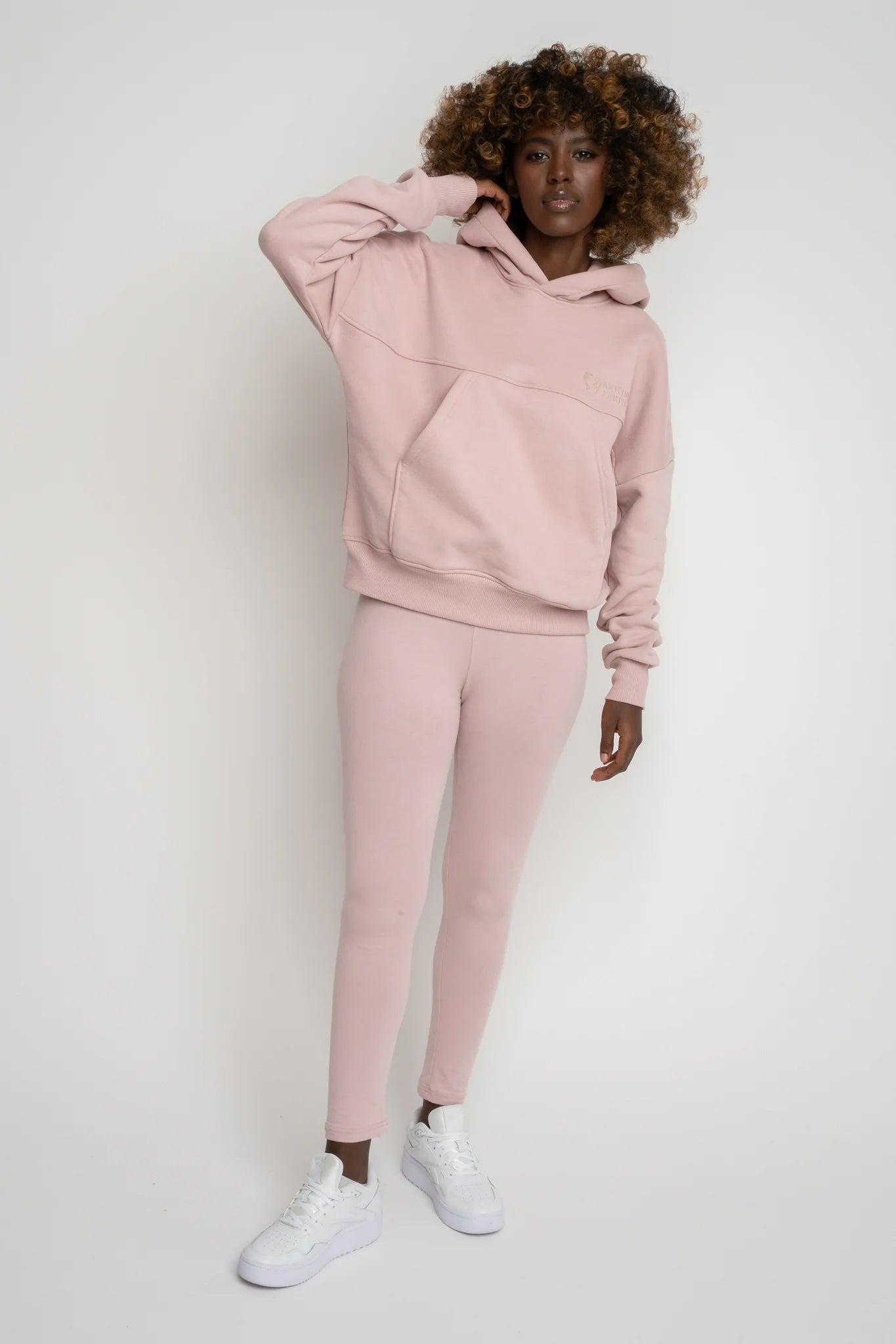 BLUZA Z KAPTUREM 2nd DROP JASNORÓŻOWA - MURIA