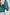 WIDE LEG WASHED TURQUOISE SWEATPANTS - ESBJERG
