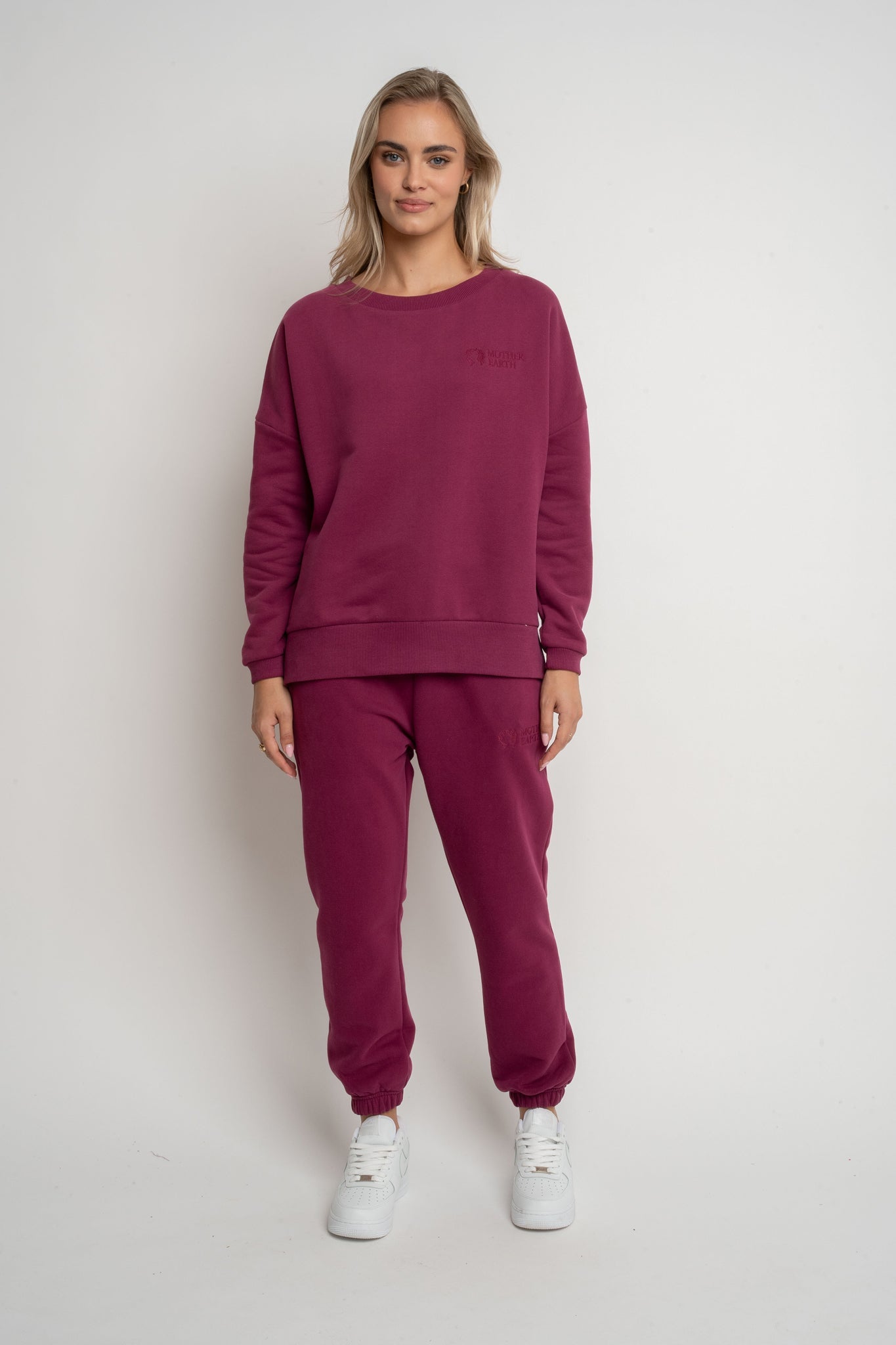 SPODNIE DRESOWE TYPU BAGGY BURGUNDOWY - KARPATOS
