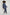 BLUZA OVERSIZE Z SZEROKIM DEKOLTEM GRANATOWA  - MULL