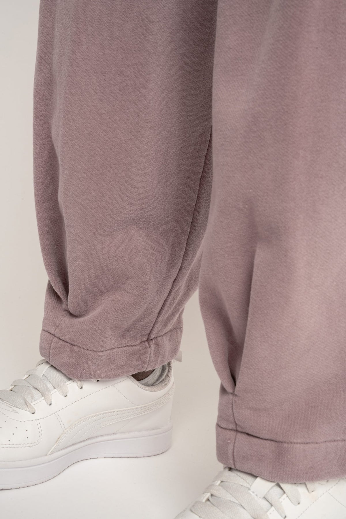 BALLOON FIT WASHED JOGGERS HEATHER - RIBE PETIT