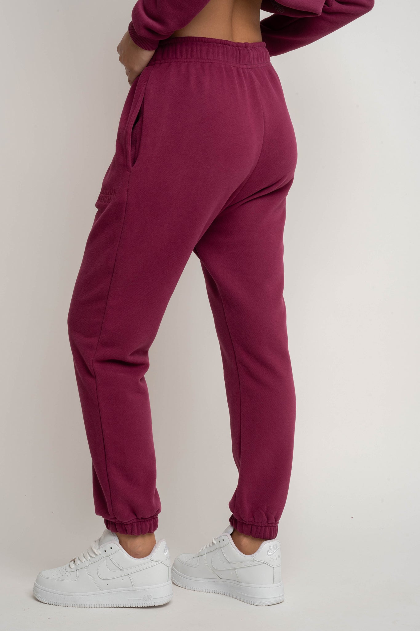 SPODNIE DRESOWE TYPU BAGGY BURGUNDOWY - KARPATOS