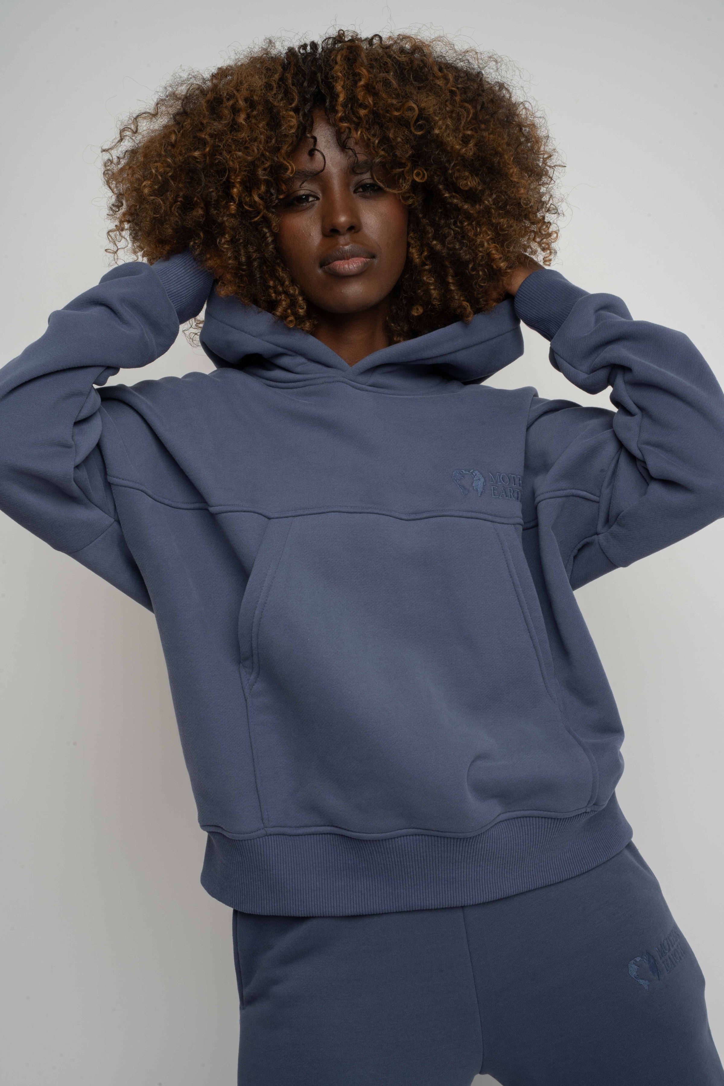 BLUZA Z KAPTUREM 2nd DROP GRANATOWA - MURIA