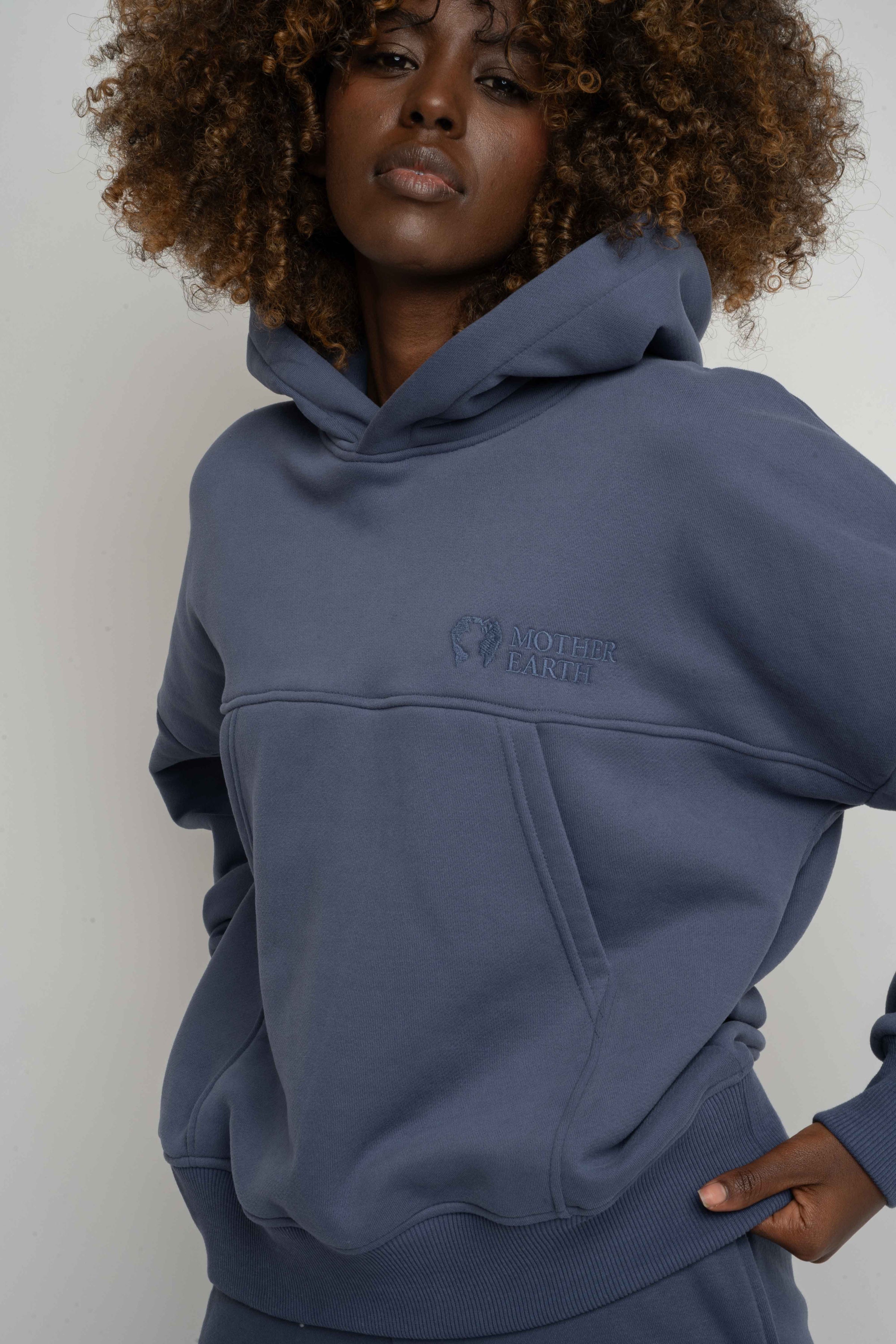 BLUZA Z KAPTUREM 2nd DROP GRANATOWA - MURIA