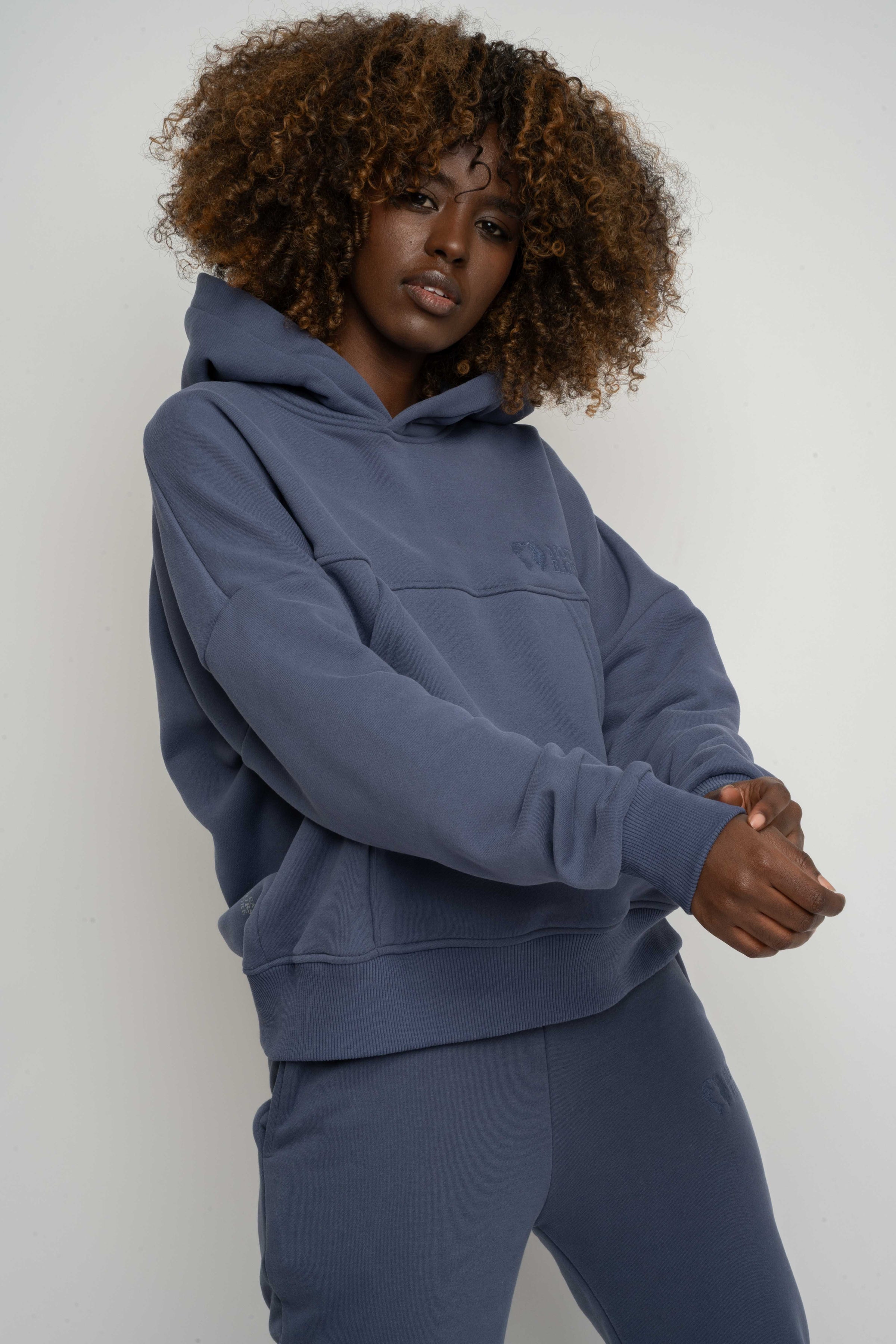 BLUZA Z KAPTUREM 2nd DROP GRANATOWA - MURIA