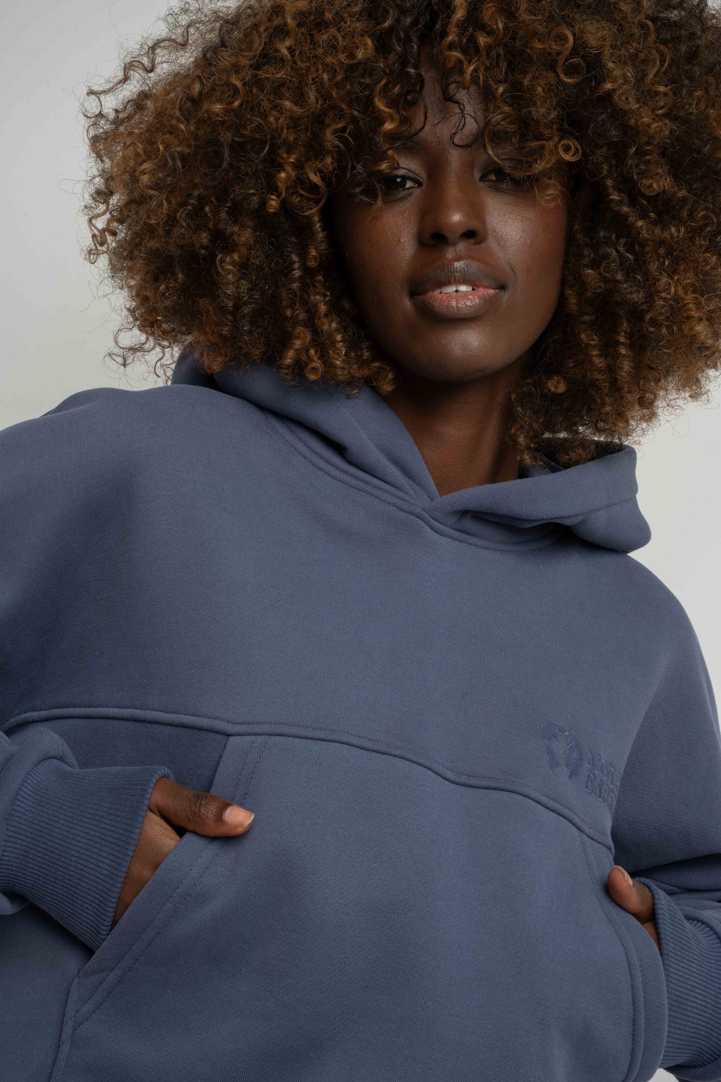 BLUZA Z KAPTUREM 2nd DROP GRANATOWA - MURIA