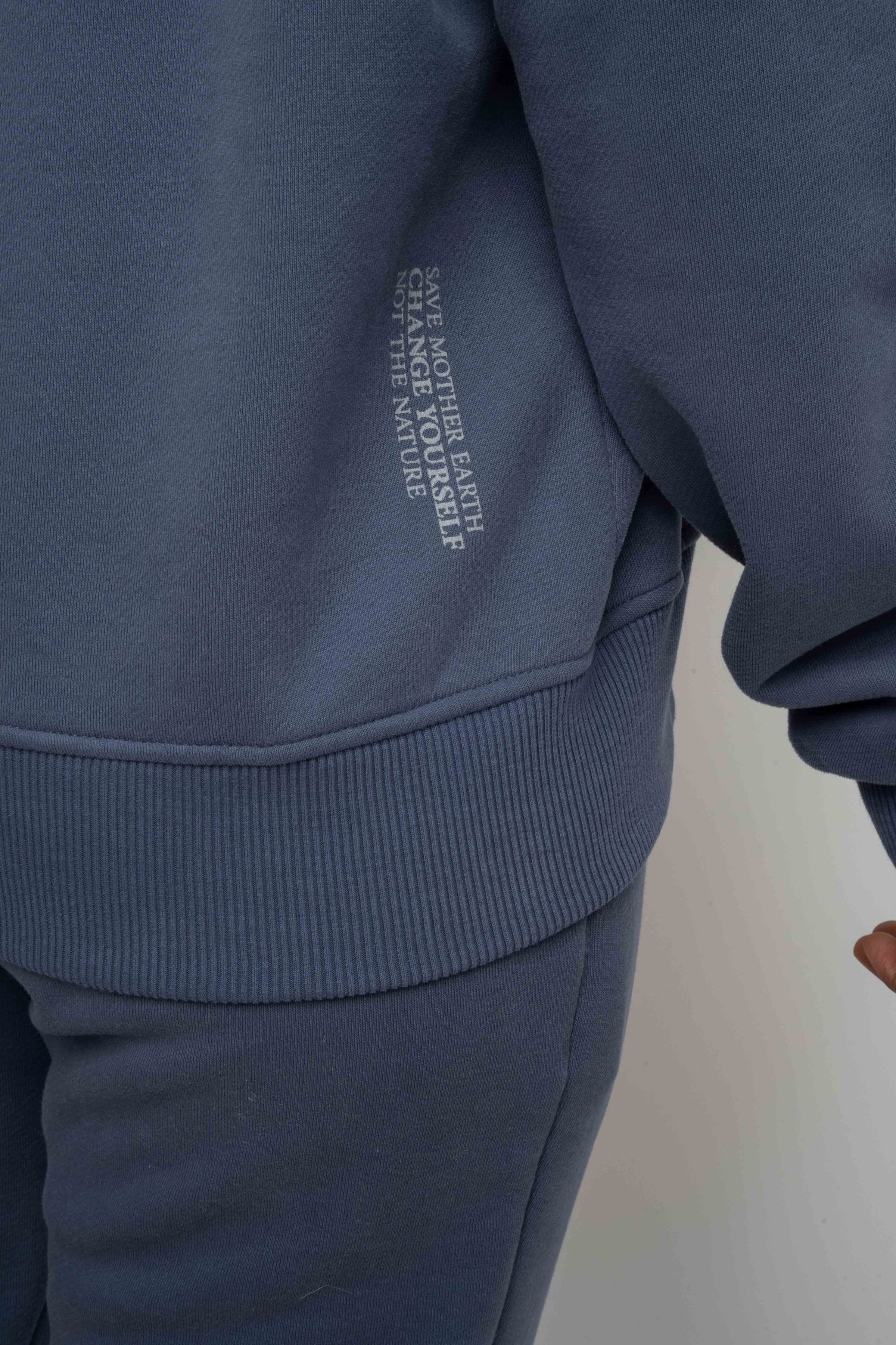 BLUZA Z KAPTUREM 2nd DROP GRANATOWA - MURIA