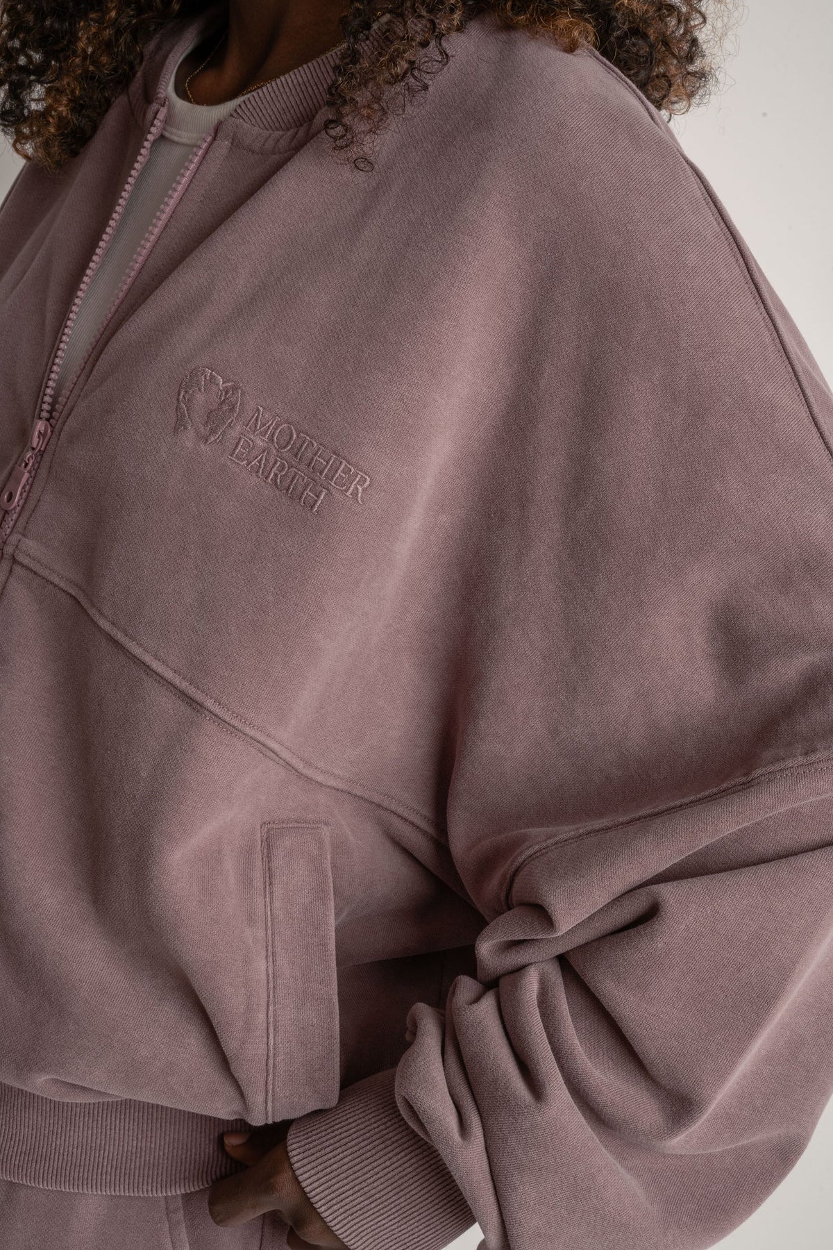 BLUZA BASEBALLÓWKA Z EFEKTEM WASHED WRZOSOWA - ALESUND