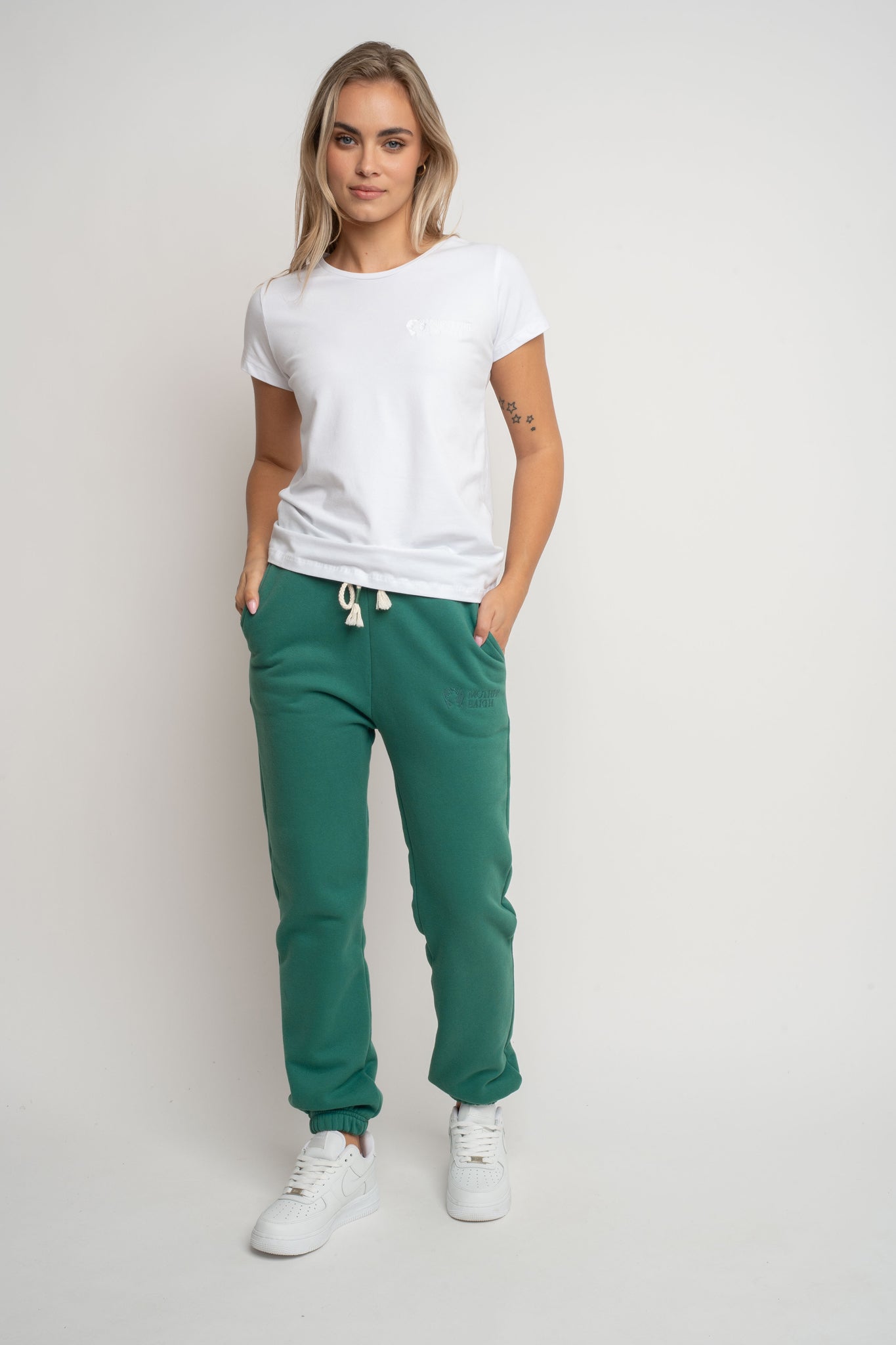 SPODNIE DRESOWE REGULAR FIT ZIELONE - MILOS