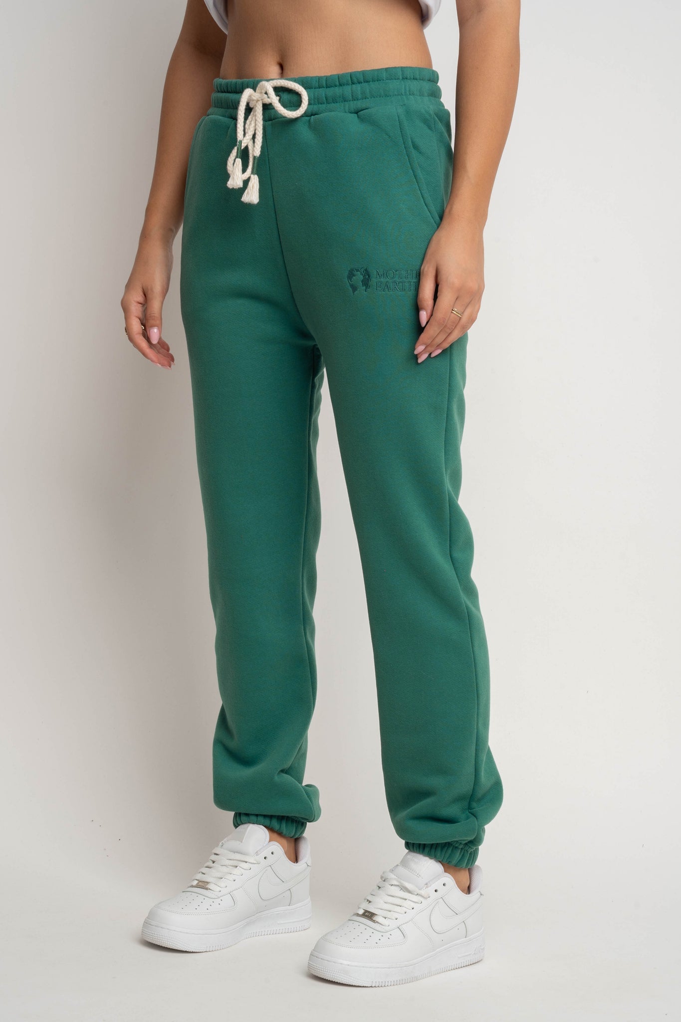 SPODNIE DRESOWE REGULAR FIT ZIELONE - MILOS