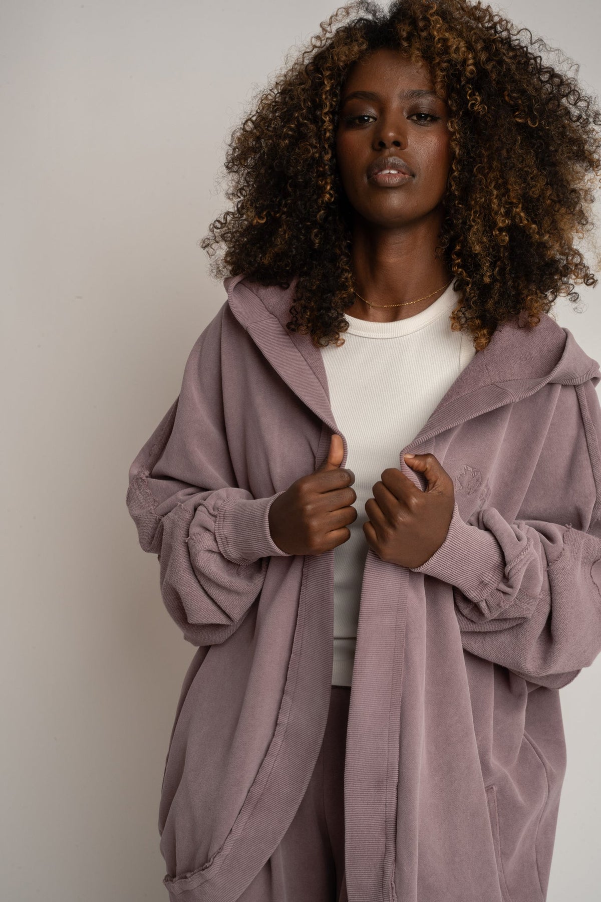 HEATHER WASHED SWEATSHIRT - LUND