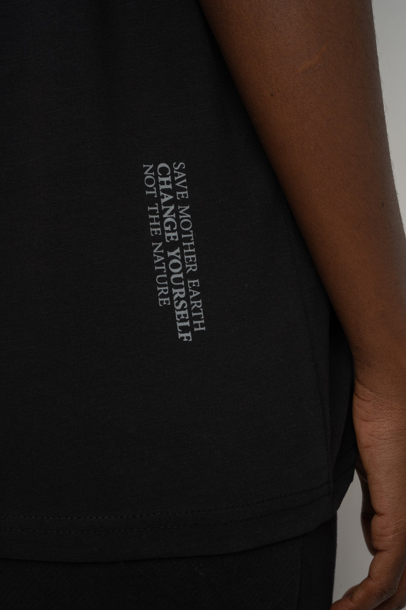 T-SHIRT DAMSKI CZARNY - OYSTER
