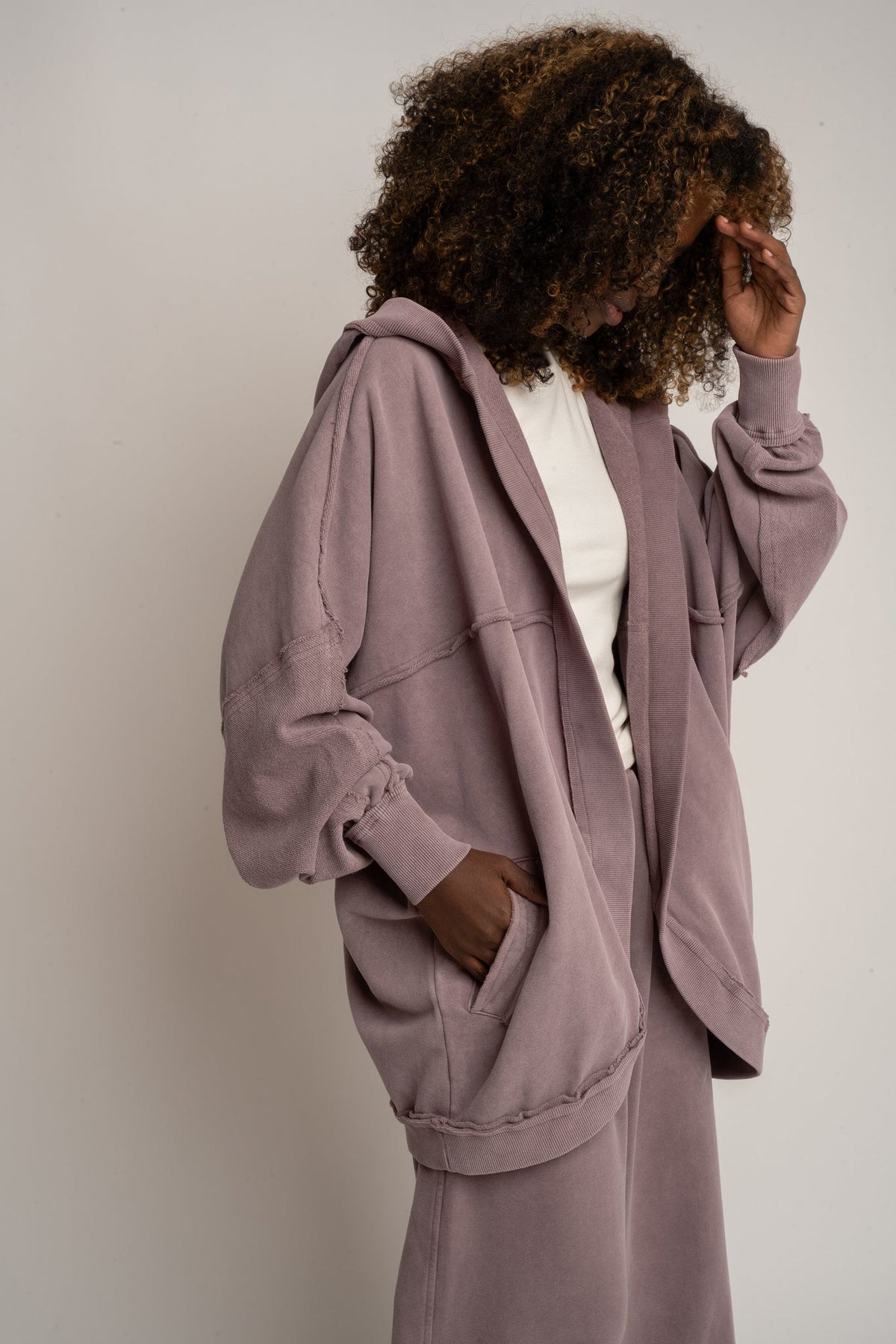 HEATHER WASHED SWEATSHIRT - LUND
