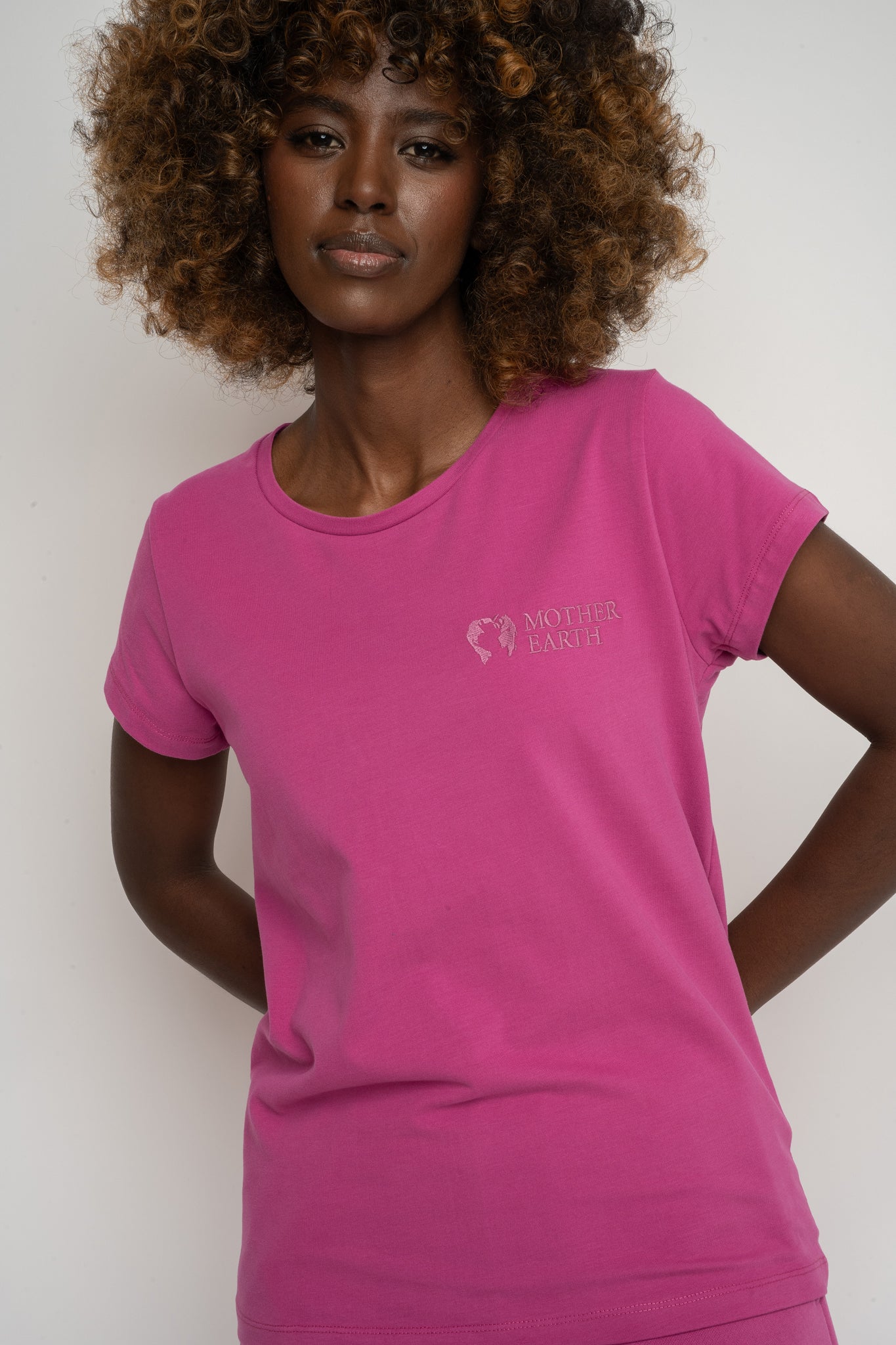 T-SHIRT DAMSKI RÓŻOWY - PETIT