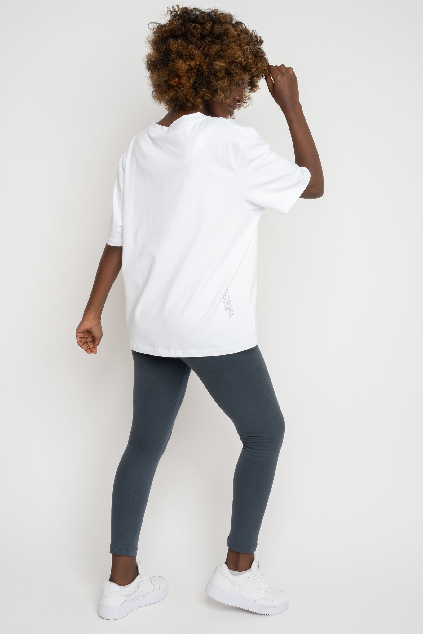 T-SHIRT DAMSKI BIAŁY - OYSTER