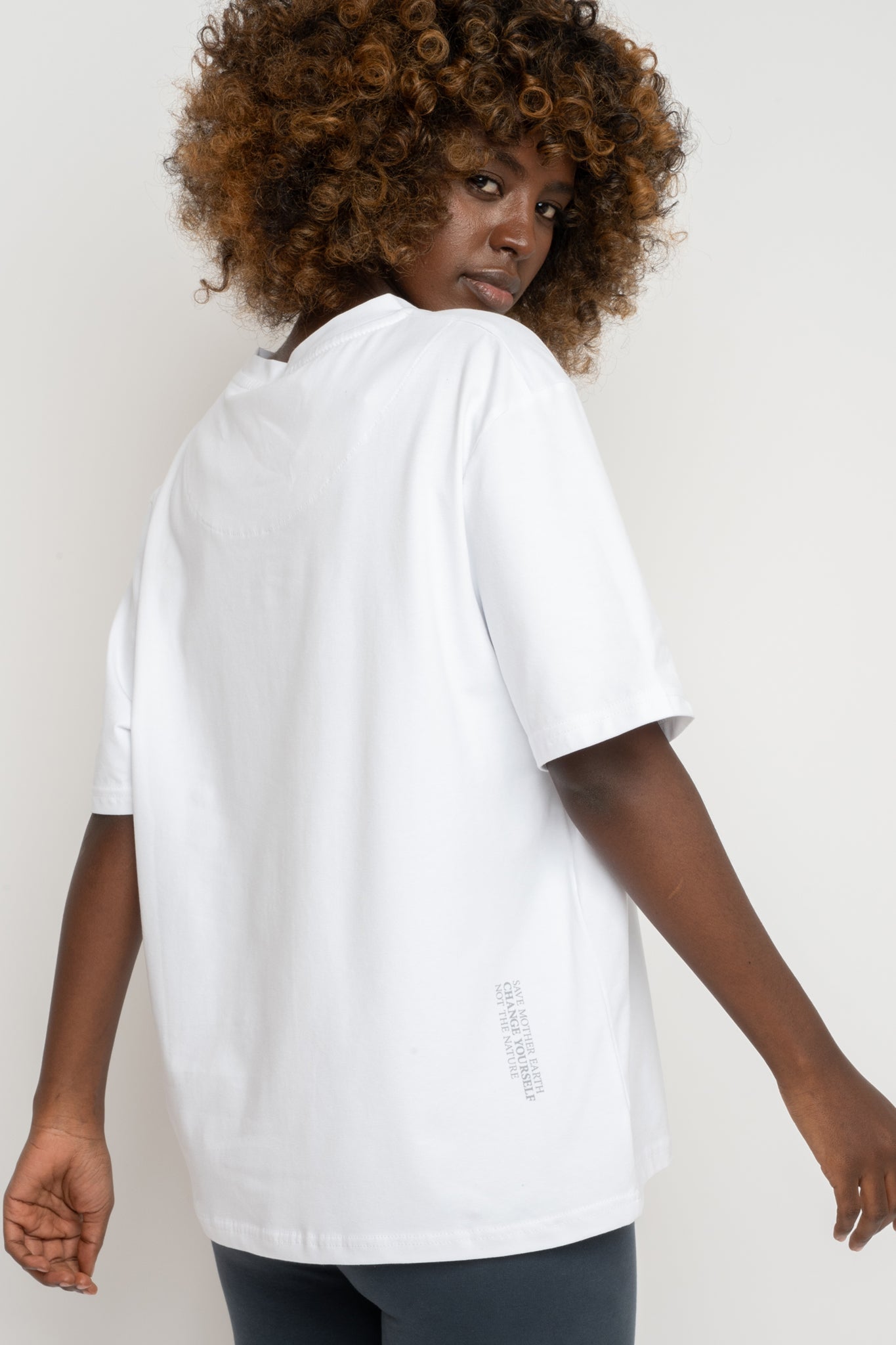 T-SHIRT DAMSKI BIAŁY - OYSTER