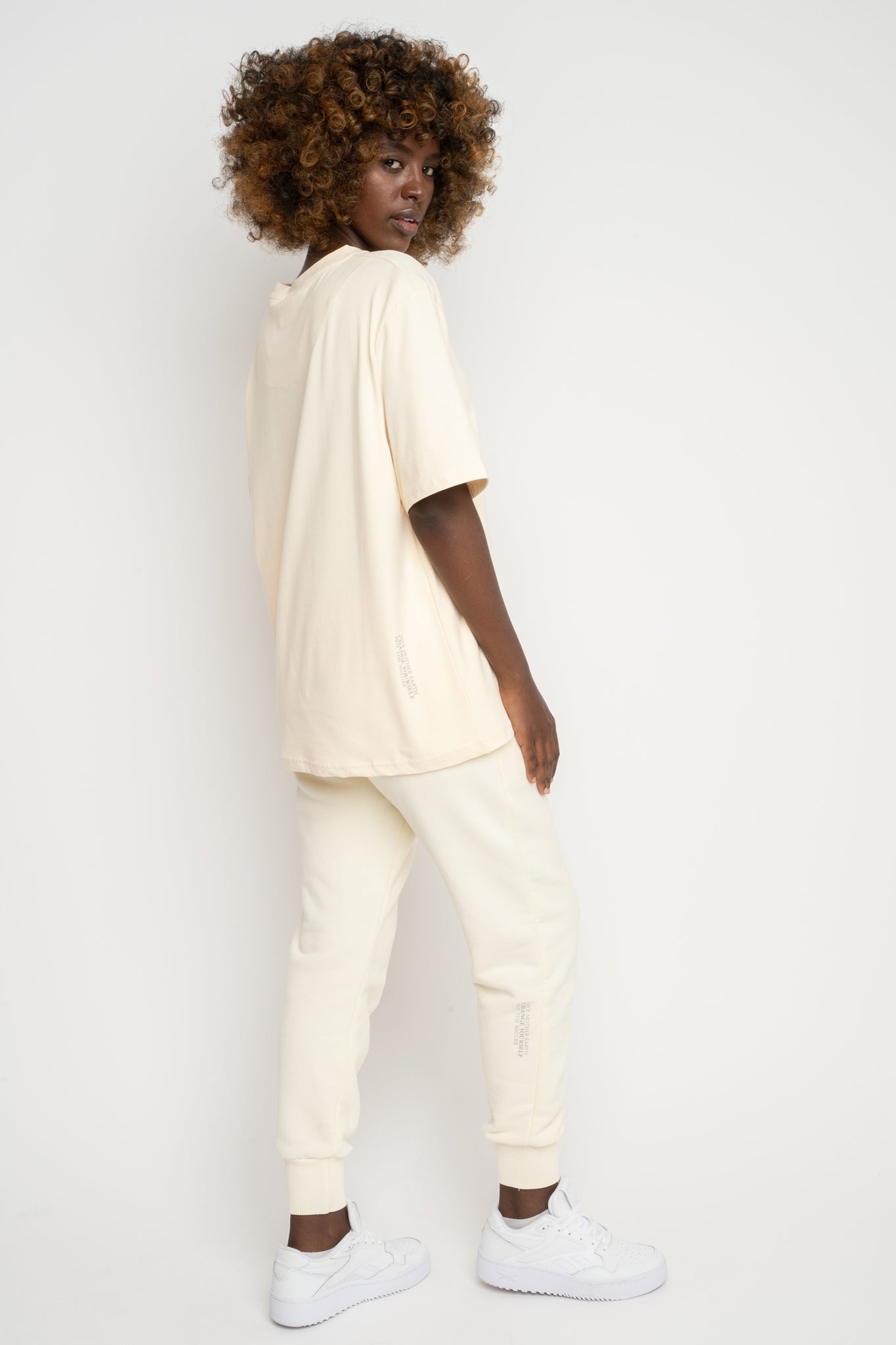 T-SHIRT DAMSKI ECRU - OYSTER
