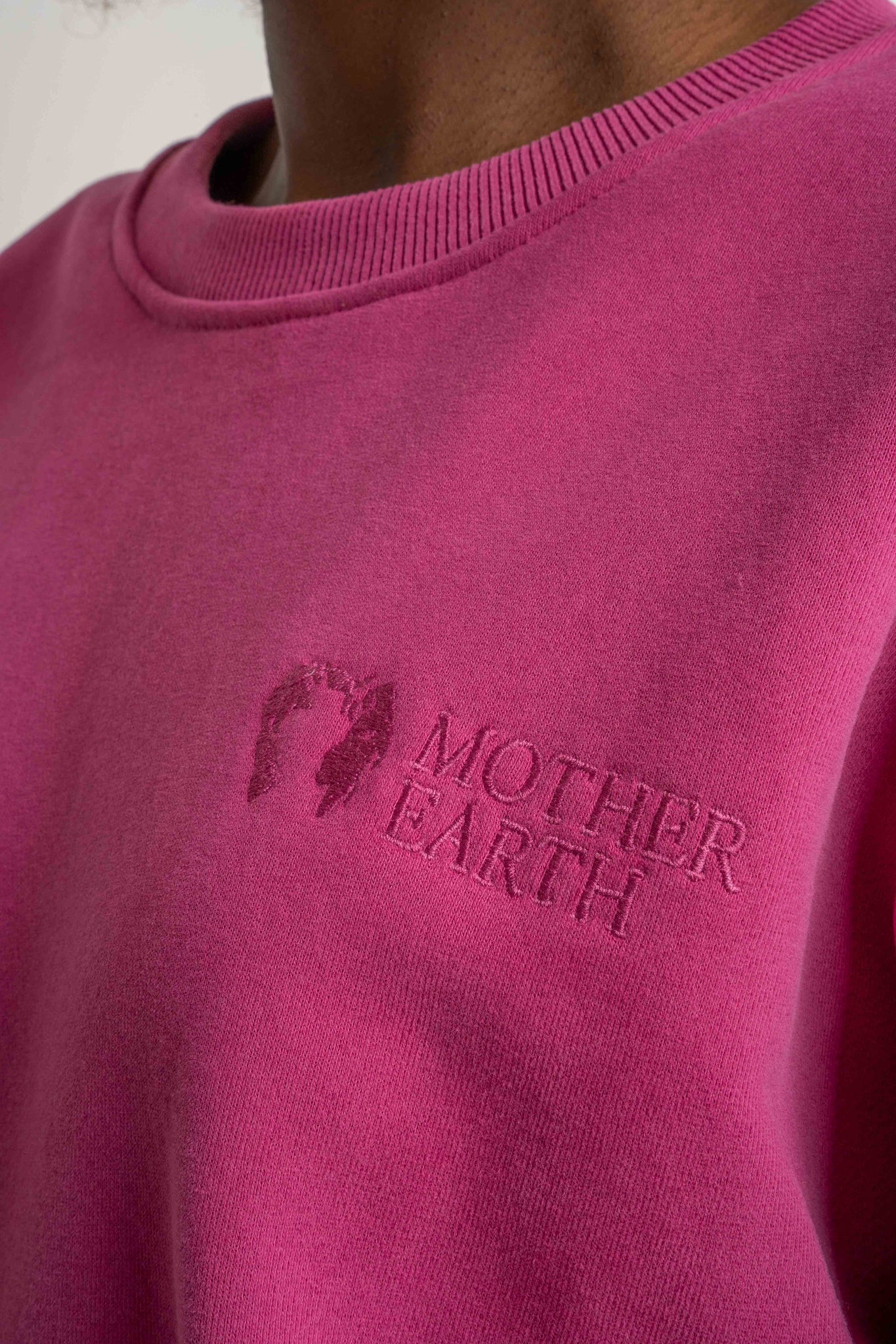 BLUZA TYPU CREWNECK RÓŻOWA - OZARK