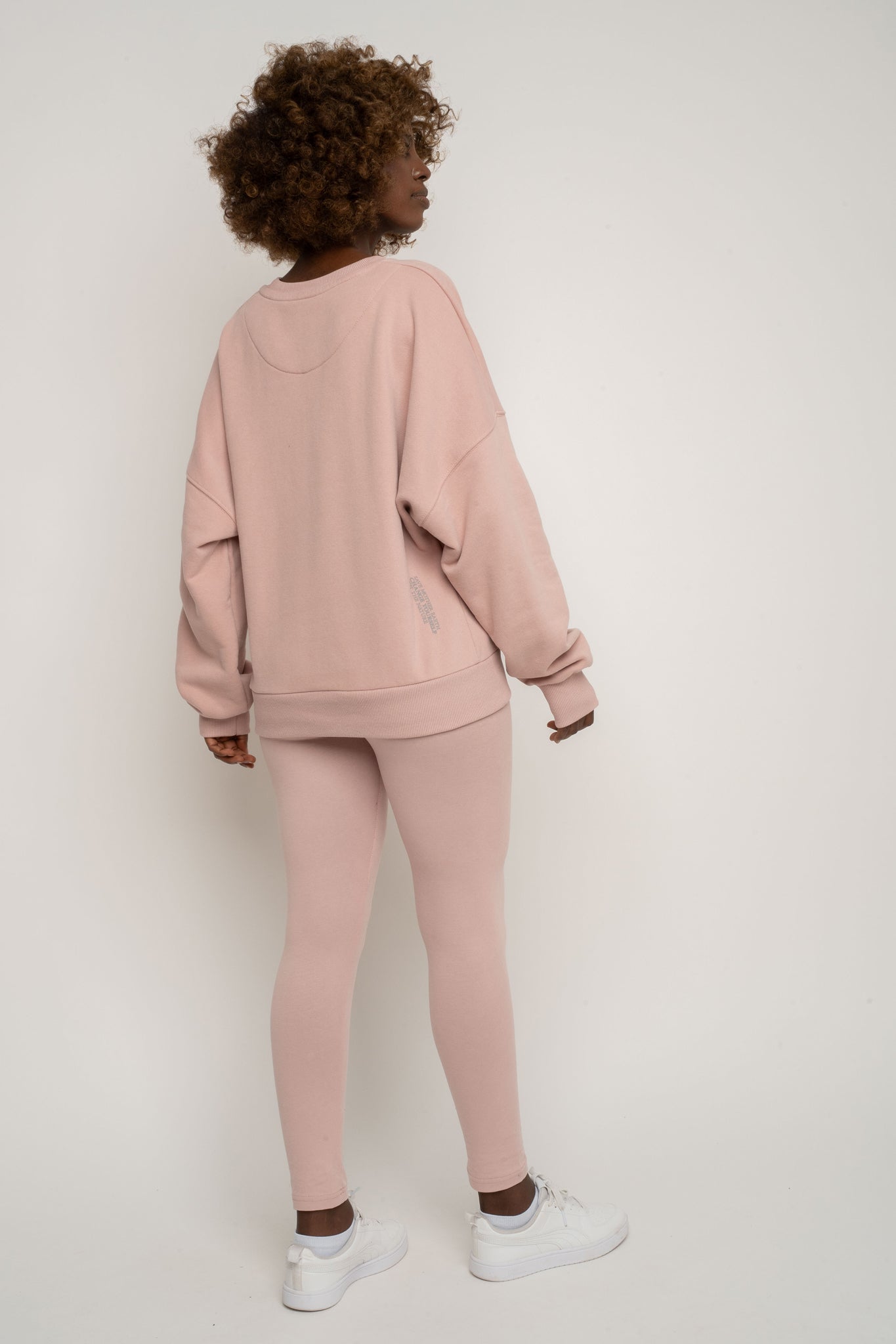 BLUZA TYPU CREWNECK JASNORÓŻOWA - OZARK