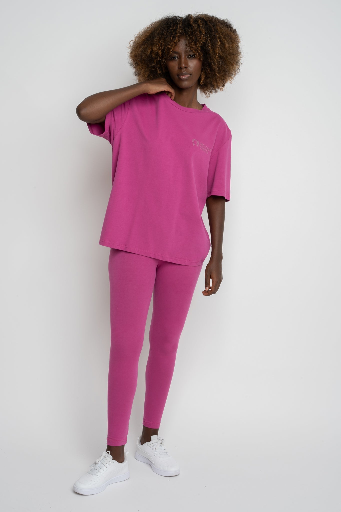 BAWEŁNIANE LEGGINSY RÓŻOWE - LUIZIANA