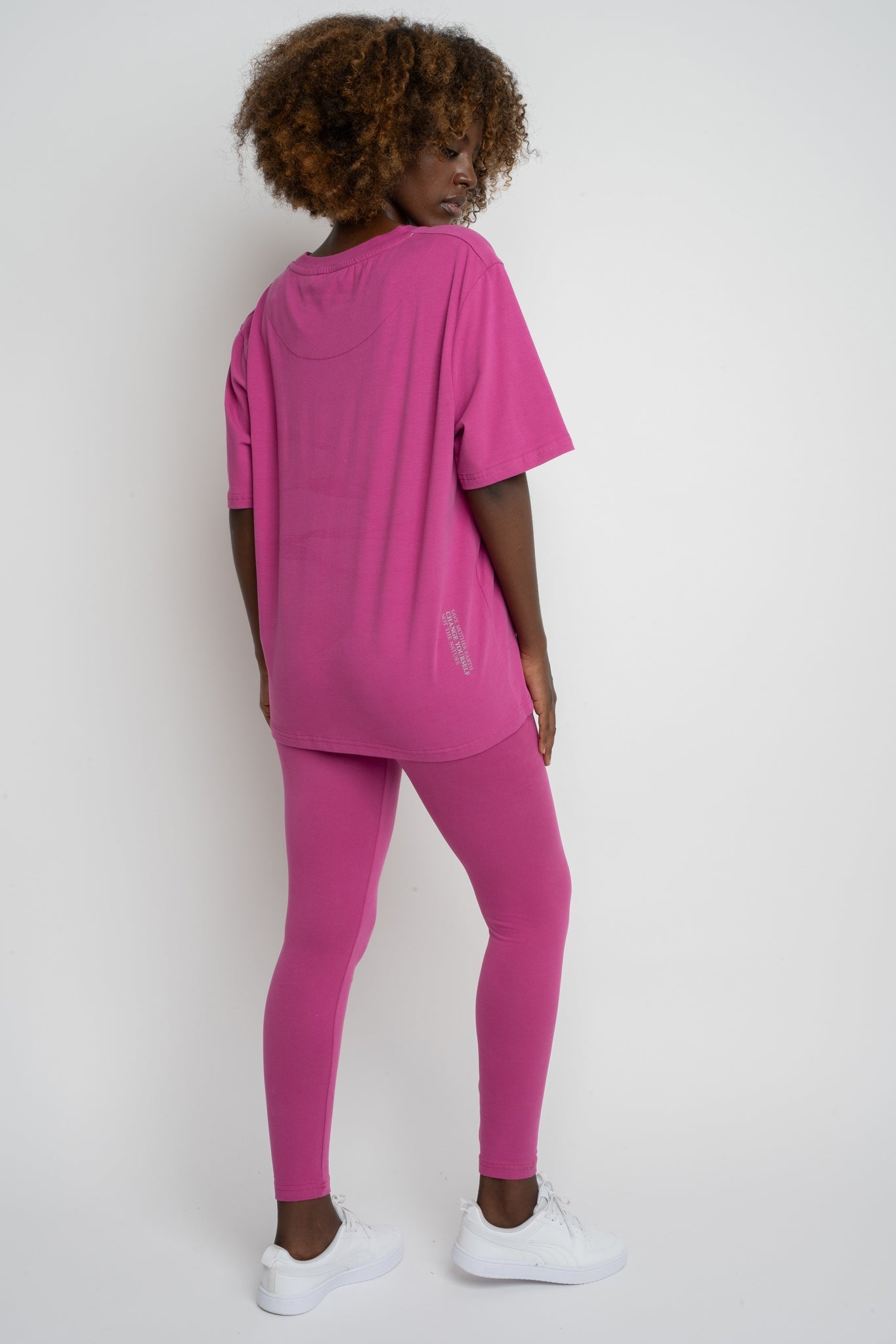 BAWEŁNIANE LEGGINSY RÓŻOWE - LUIZIANA