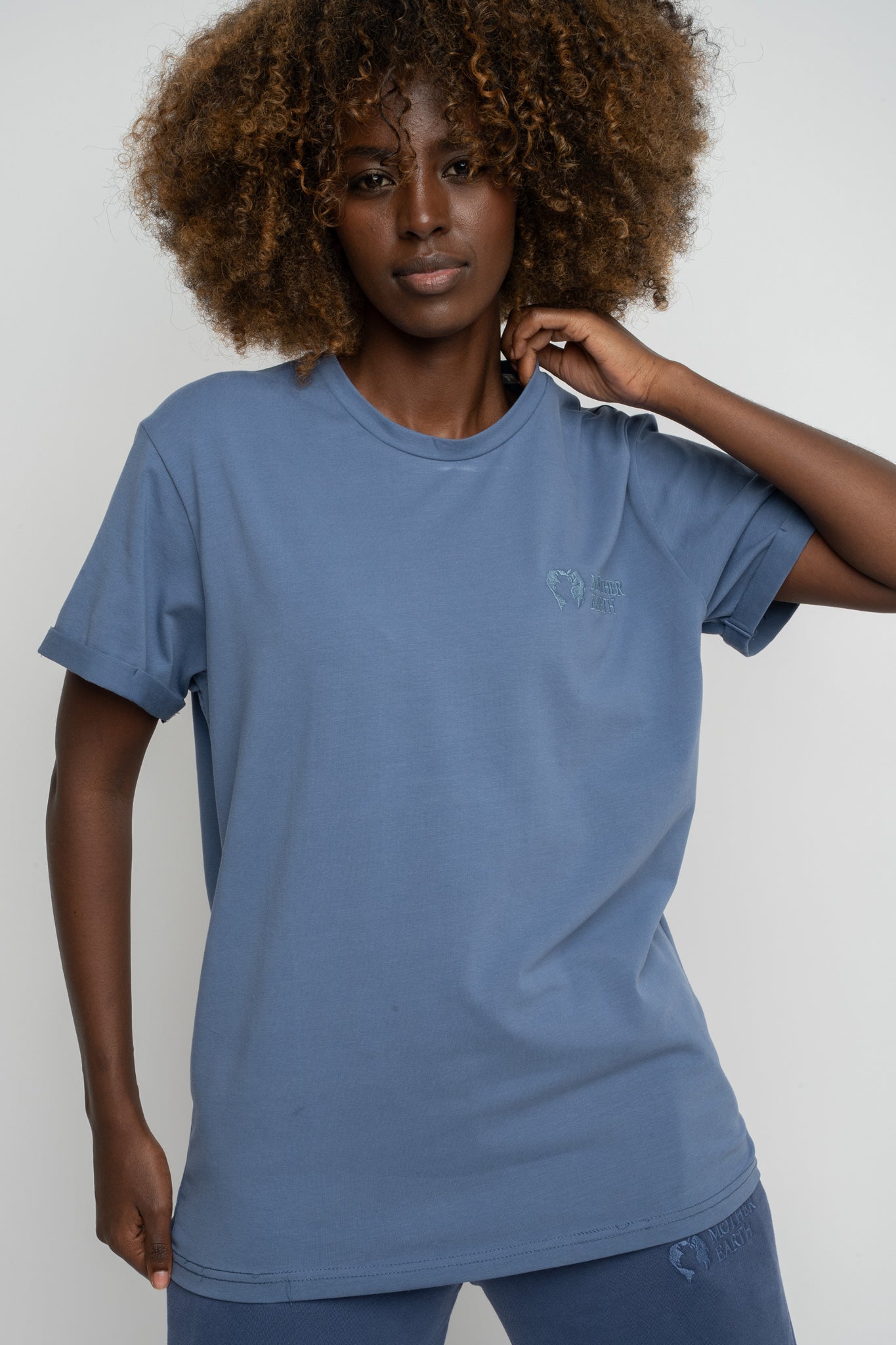 T-SHIRT DAMSKI GRANATOWY- MORAINE